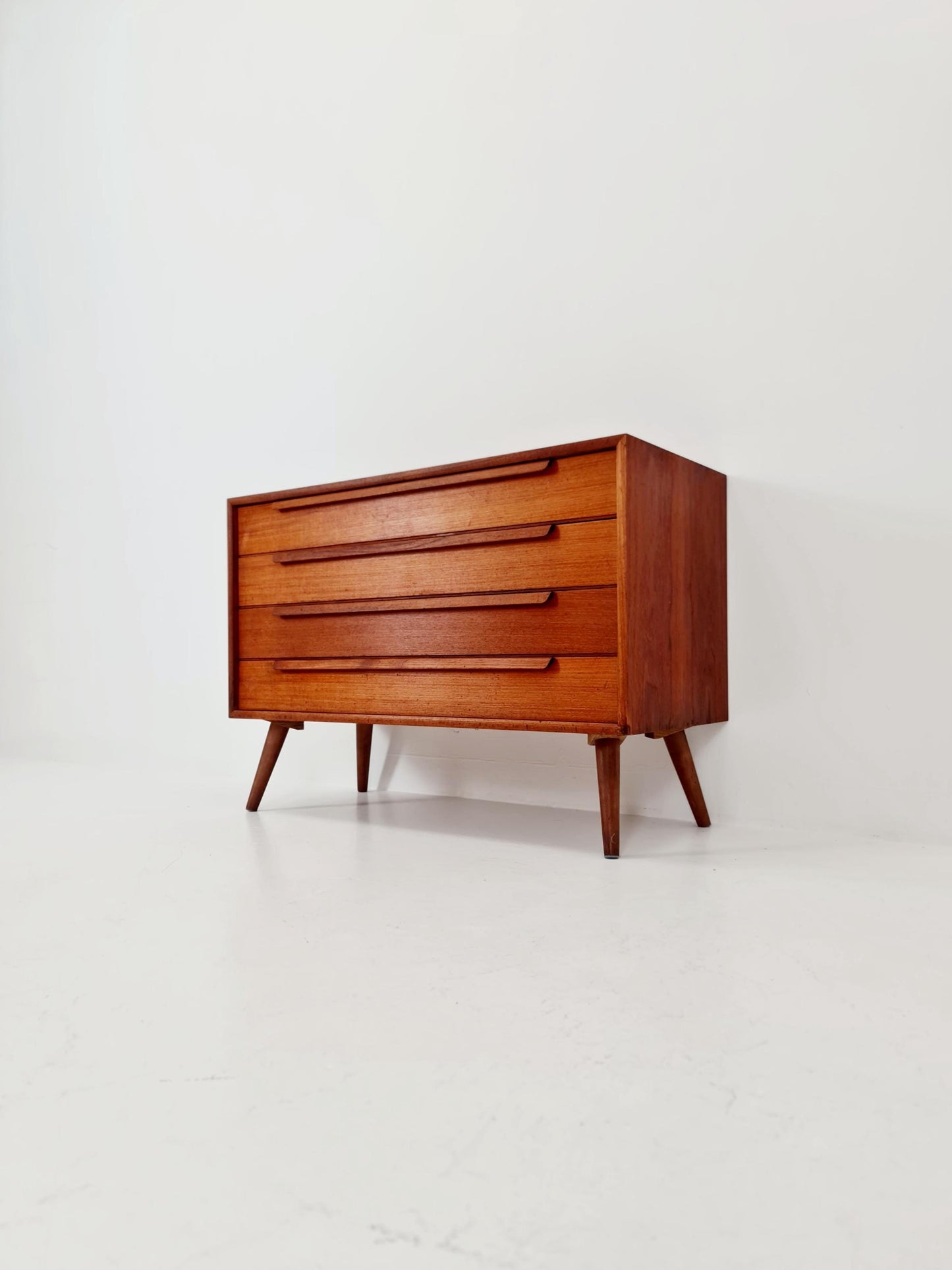 Mid century Modern German teak chest of drawers by WK möbel, 1960s