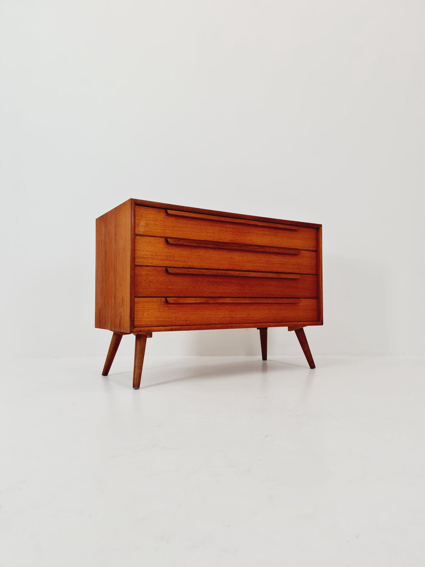 Mid century Modern German teak chest of drawers by WK möbel, 1960s