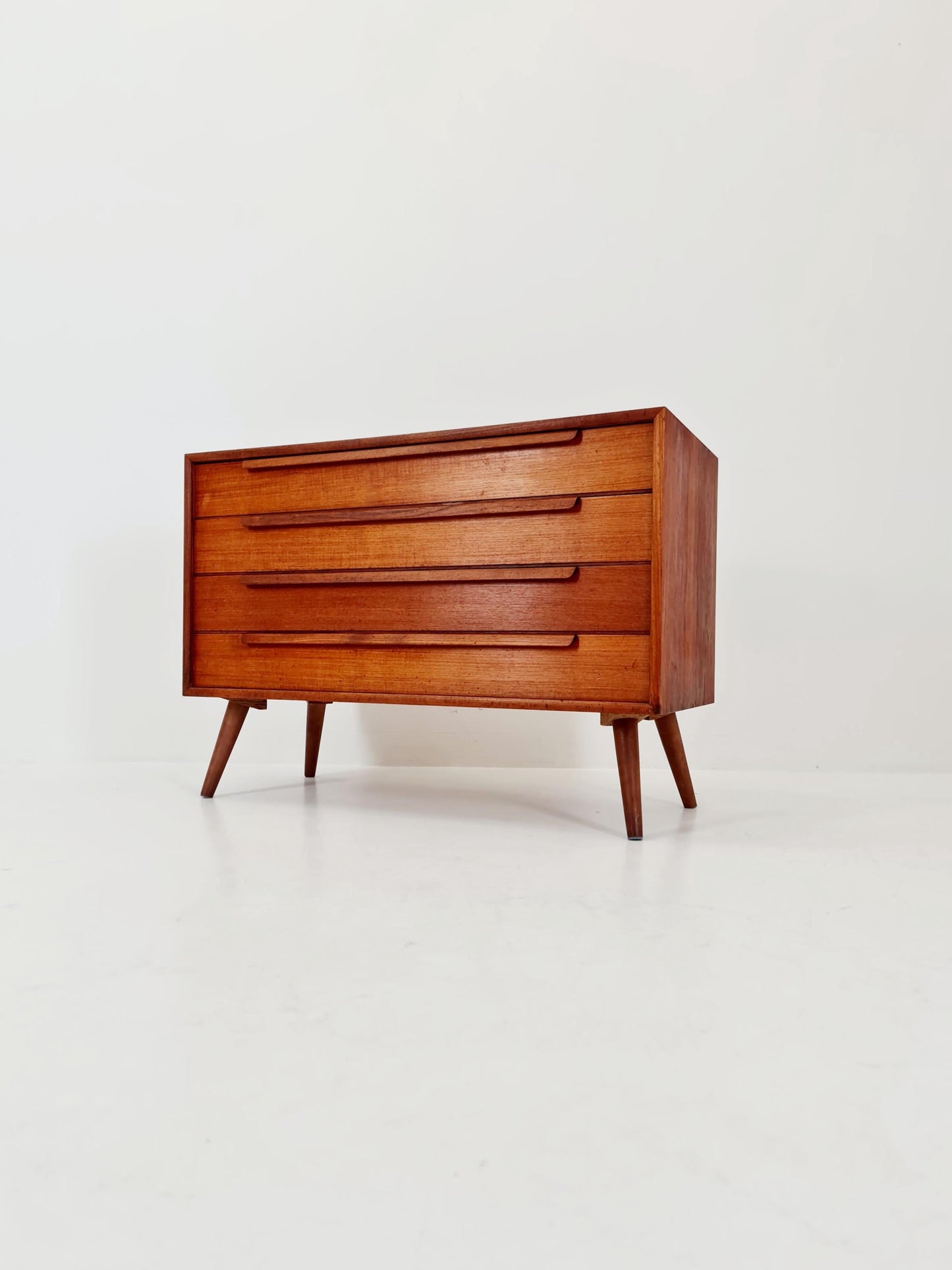Mid century Modern German teak chest of drawers by WK möbel, 1960s