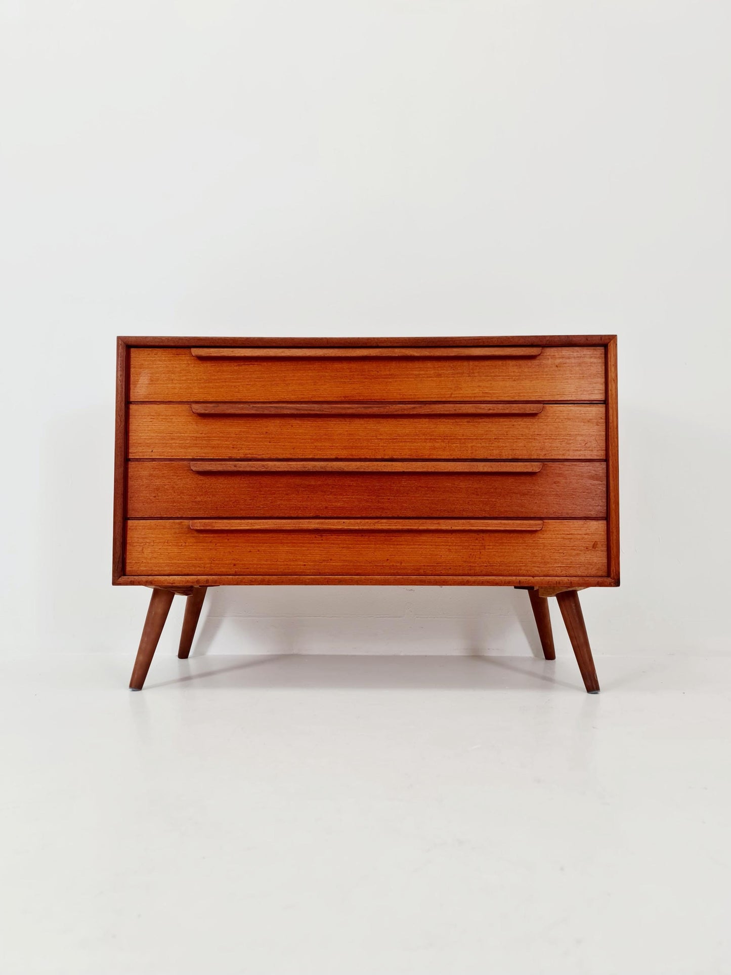 Mid century Modern German teak chest of drawers by WK möbel, 1960s
