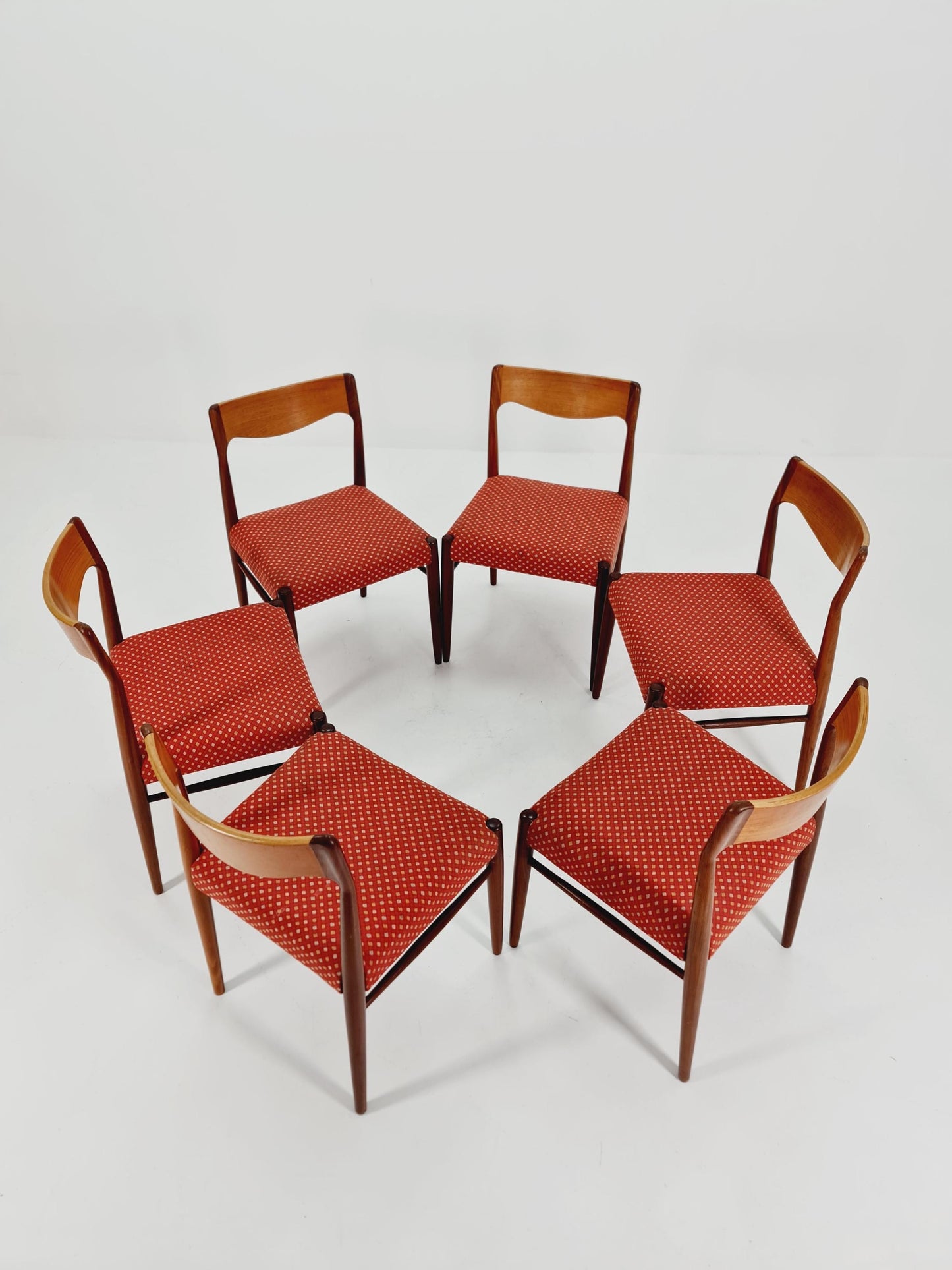 Mid Century Danish teak dining chairs by Niels O.Moller, 1960s, set of 6