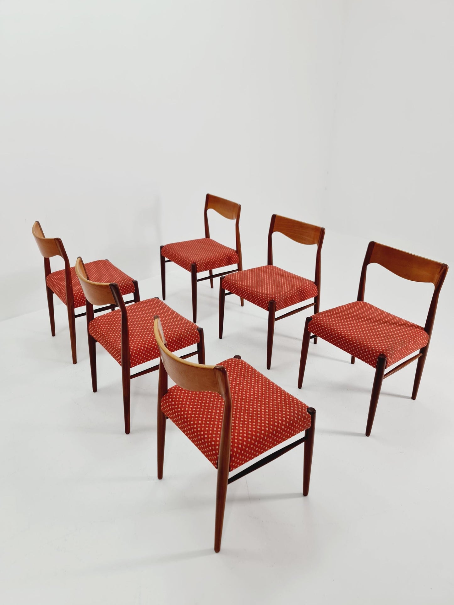 Mid Century Danish teak dining chairs by Niels O.Moller, 1960s, set of 6