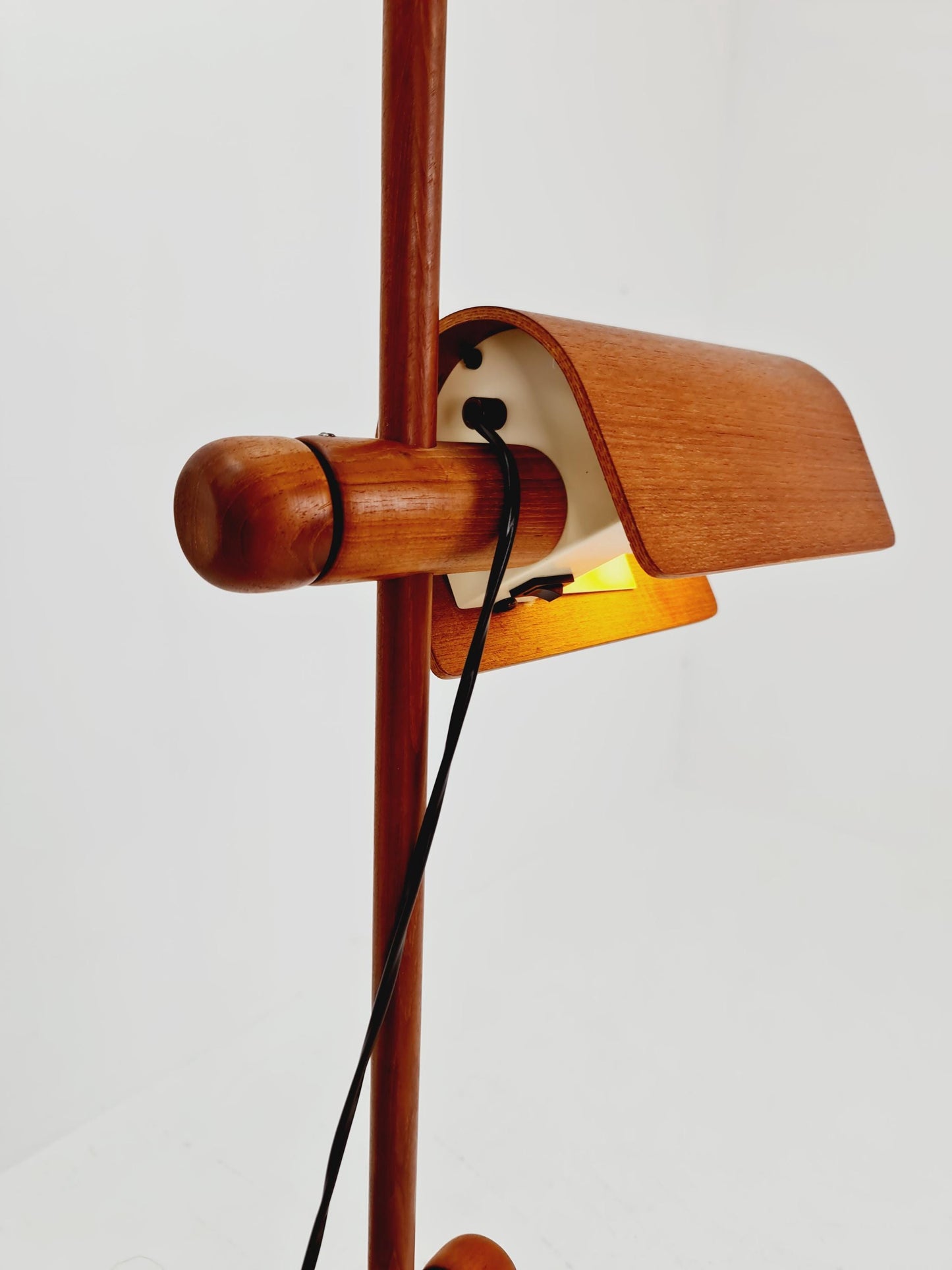 Mid century rare teak floor lamp Denmark 1970s