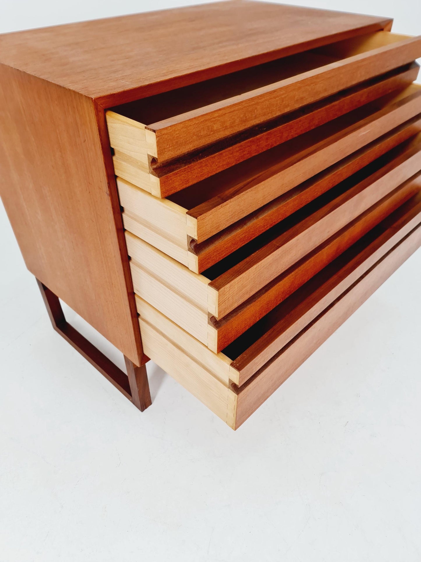 Mid century Modern Danish teak chest of drawers by Poul Cadovius , 1960s