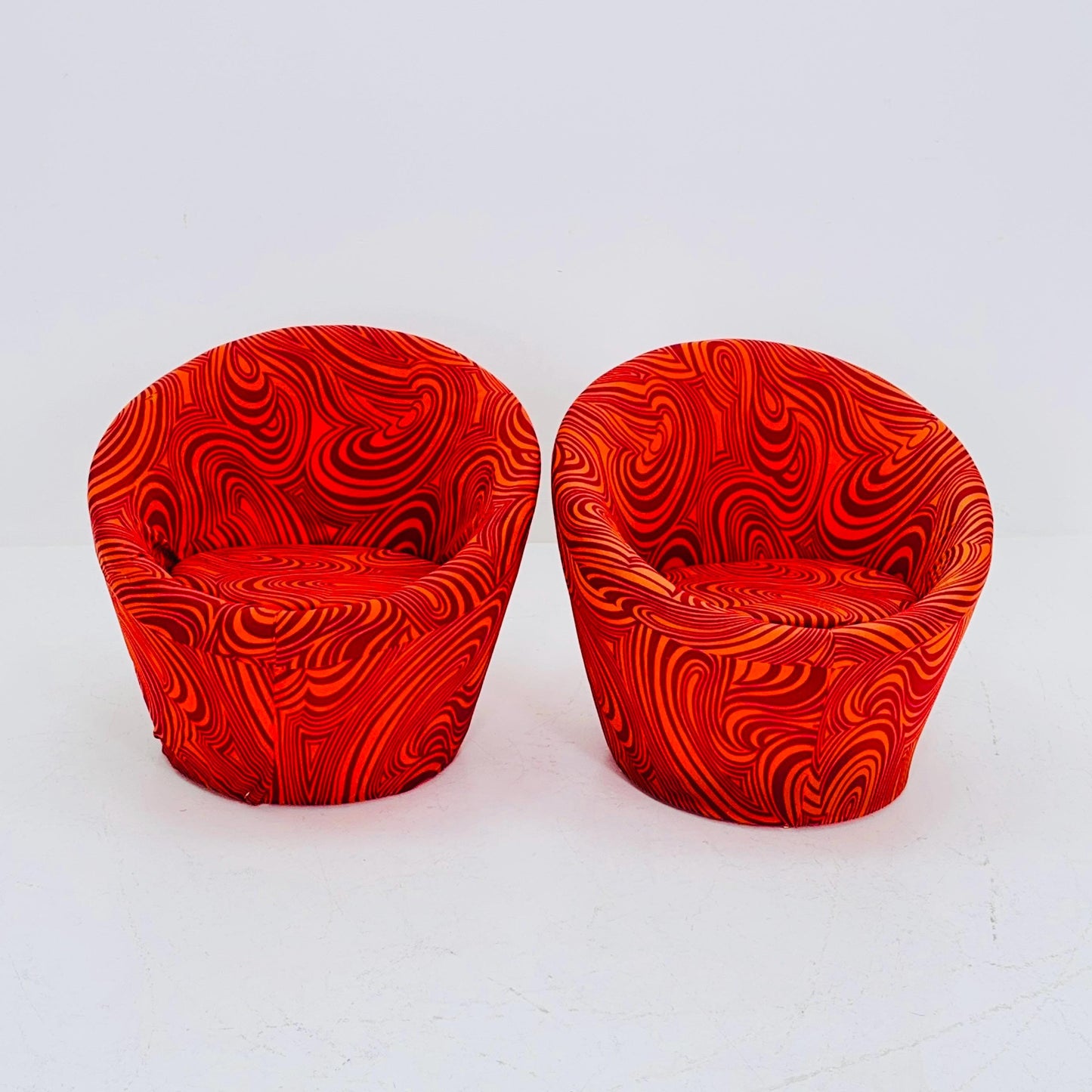 Set of 2 Space age mushroom lounge chairs by Tamburin Germany 1970s