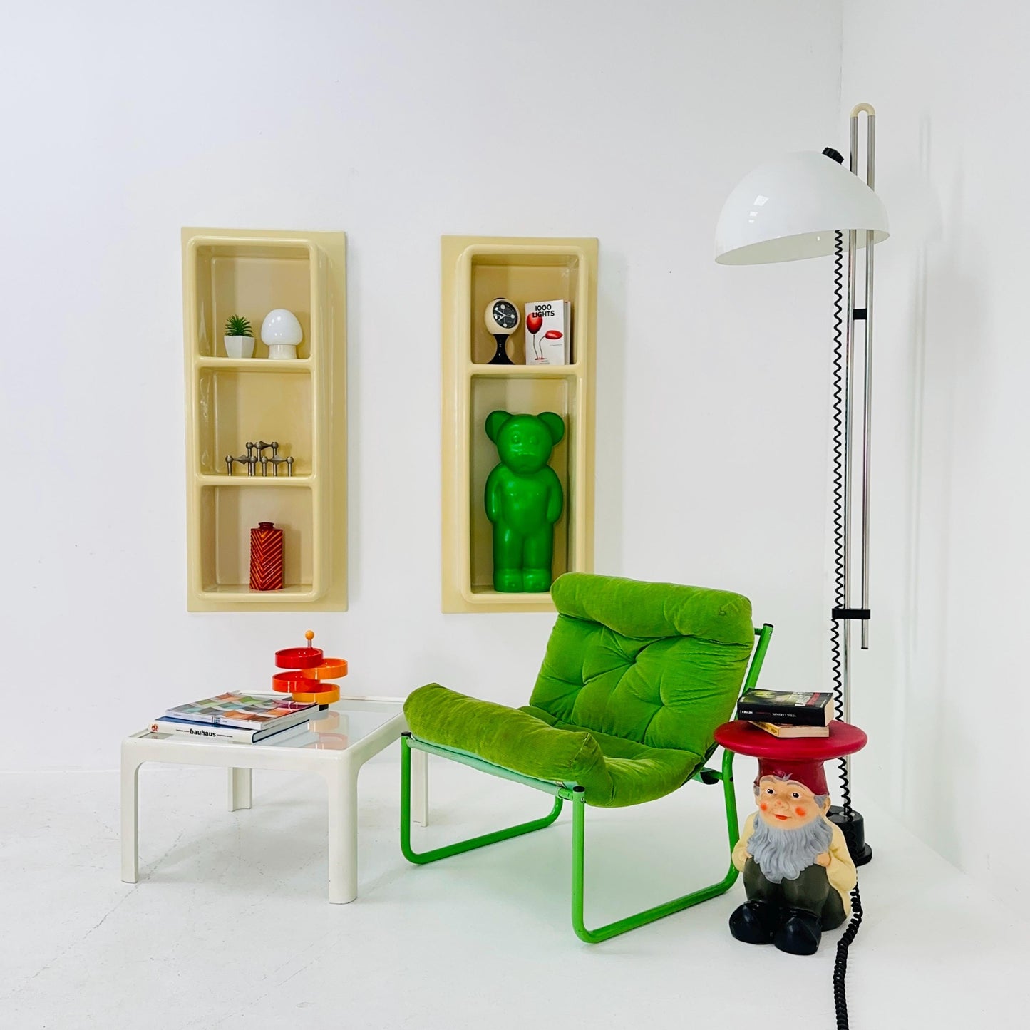 Mid century wall shelf by Giorgio De Ferrari style Elco, 1970s Italy