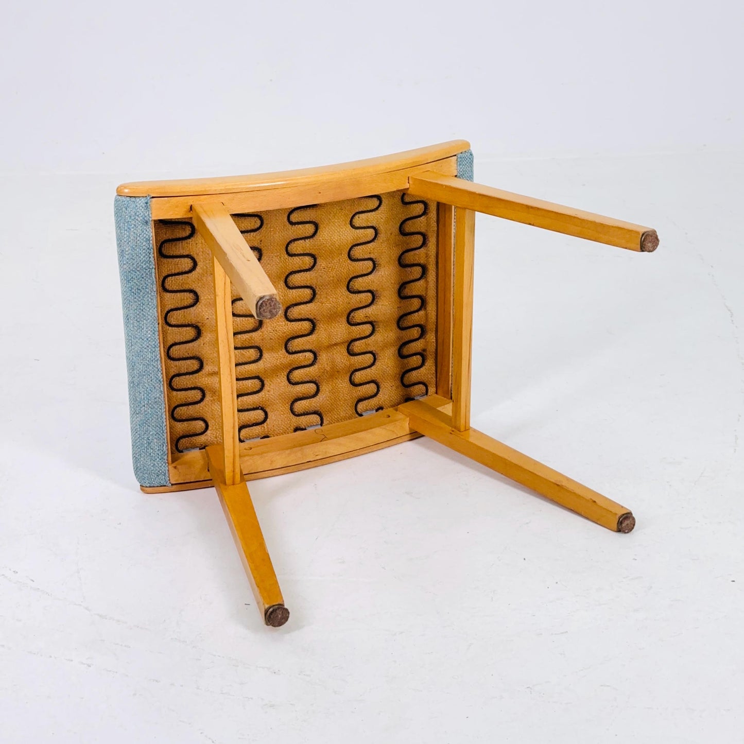 Mid century modern German ottoman/footstool make up stool from the 50s