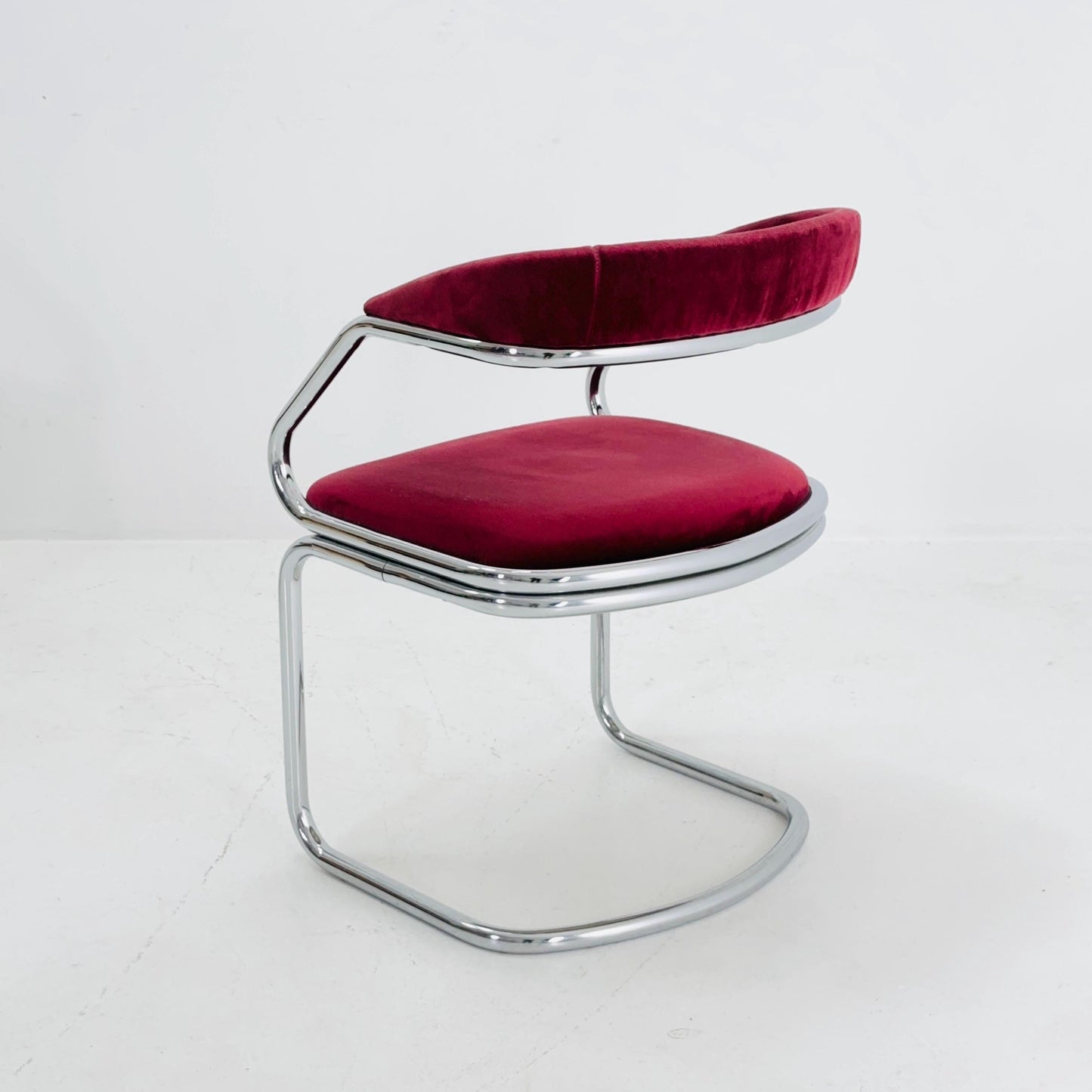 1 of 8 Mid Century Dining table armchairs by Giotto Stoppino, Italy, 1970s