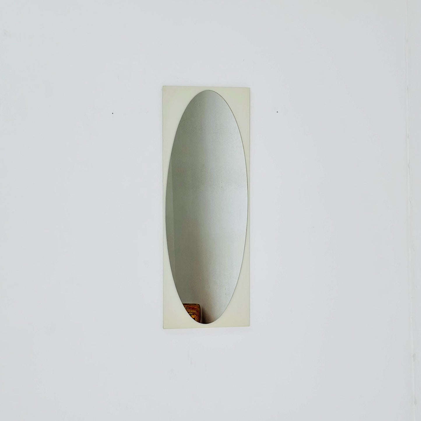 Space Age Large Italian Red Wall Mirror 1970s