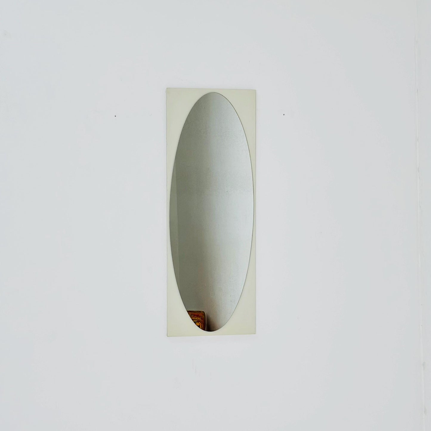 Space Age Large Italian Red Wall Mirror 1970s