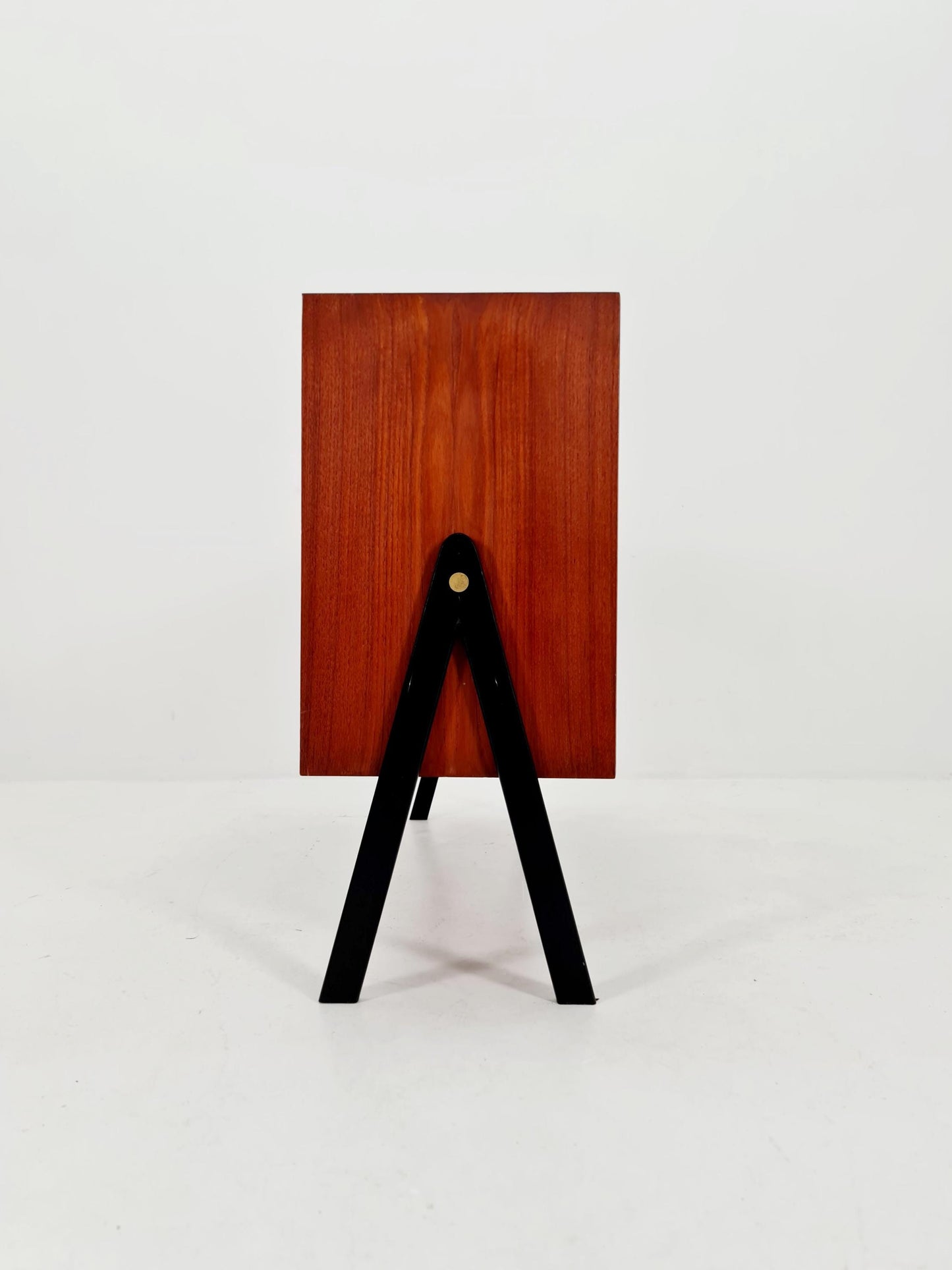 Mid-century Danish vintage teak record sideboard, 1960s