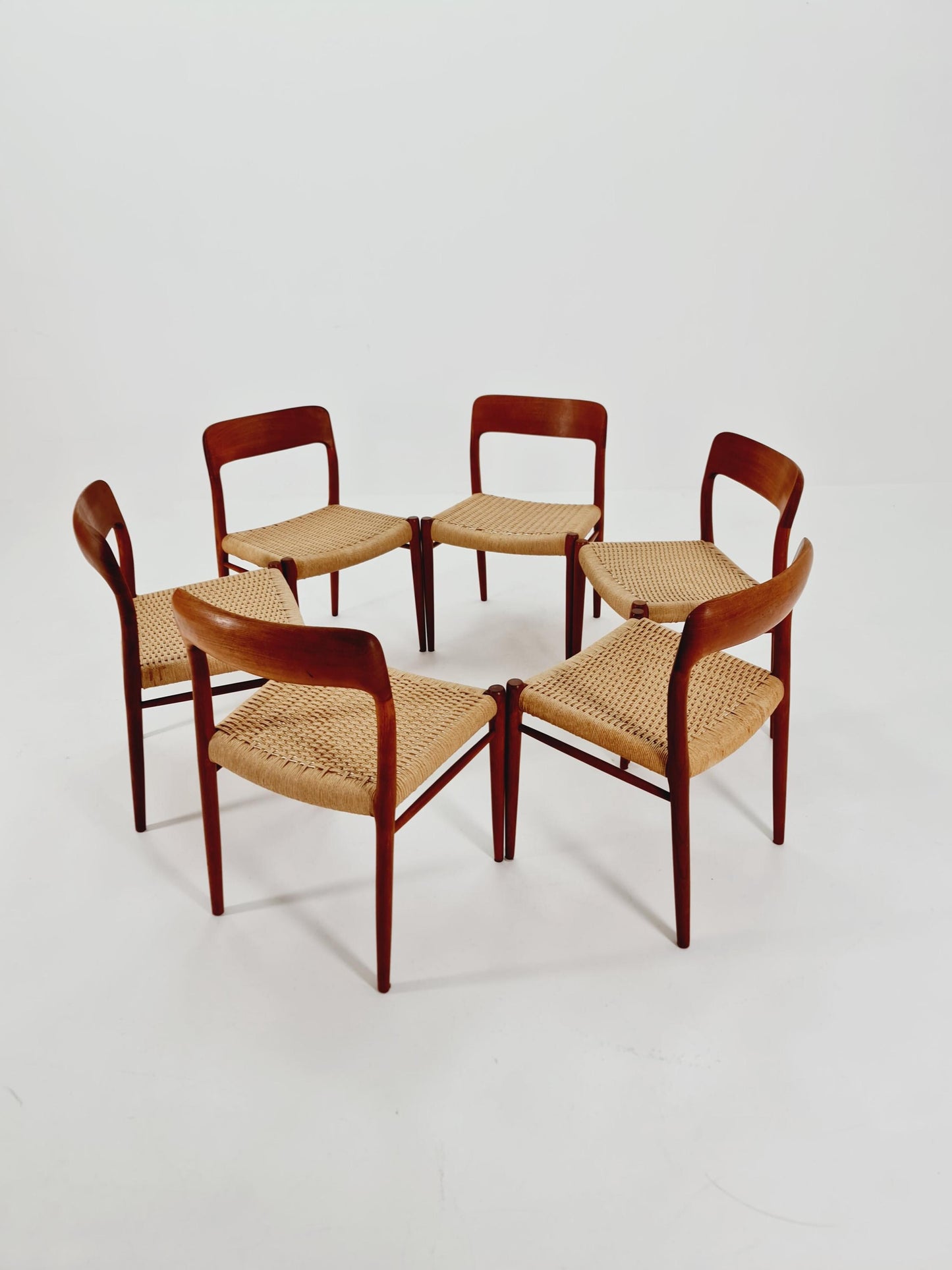 MidCentury Danish Teak Dining Chairs Niels O.Moller, 1960s, set of 6