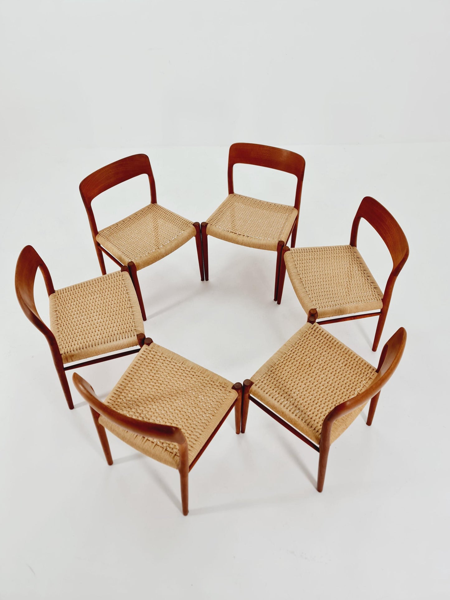 MidCentury Danish Teak Dining Chairs Niels O.Moller, 1960s, set of 6