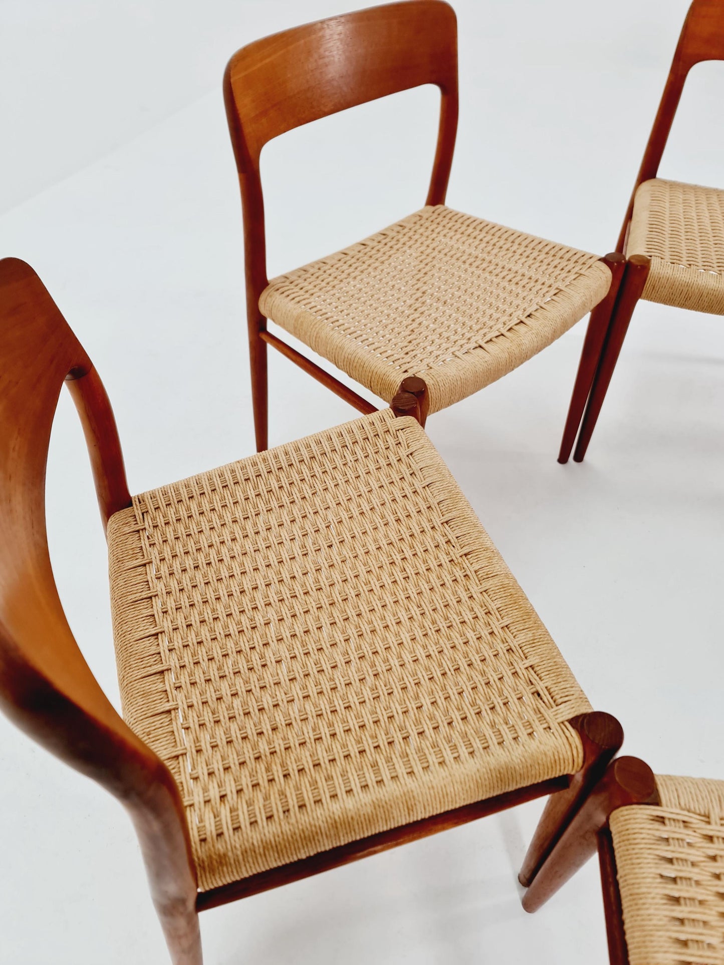 MidCentury Danish Teak Dining Chairs Niels O.Moller, 1960s, set of 6