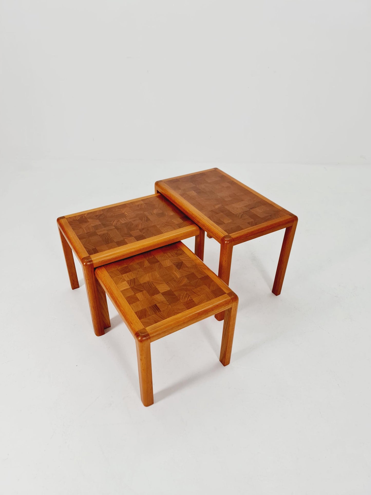 Midcentury Danish Solid teak Nesting Tables by Rold Middelboe , 1960s