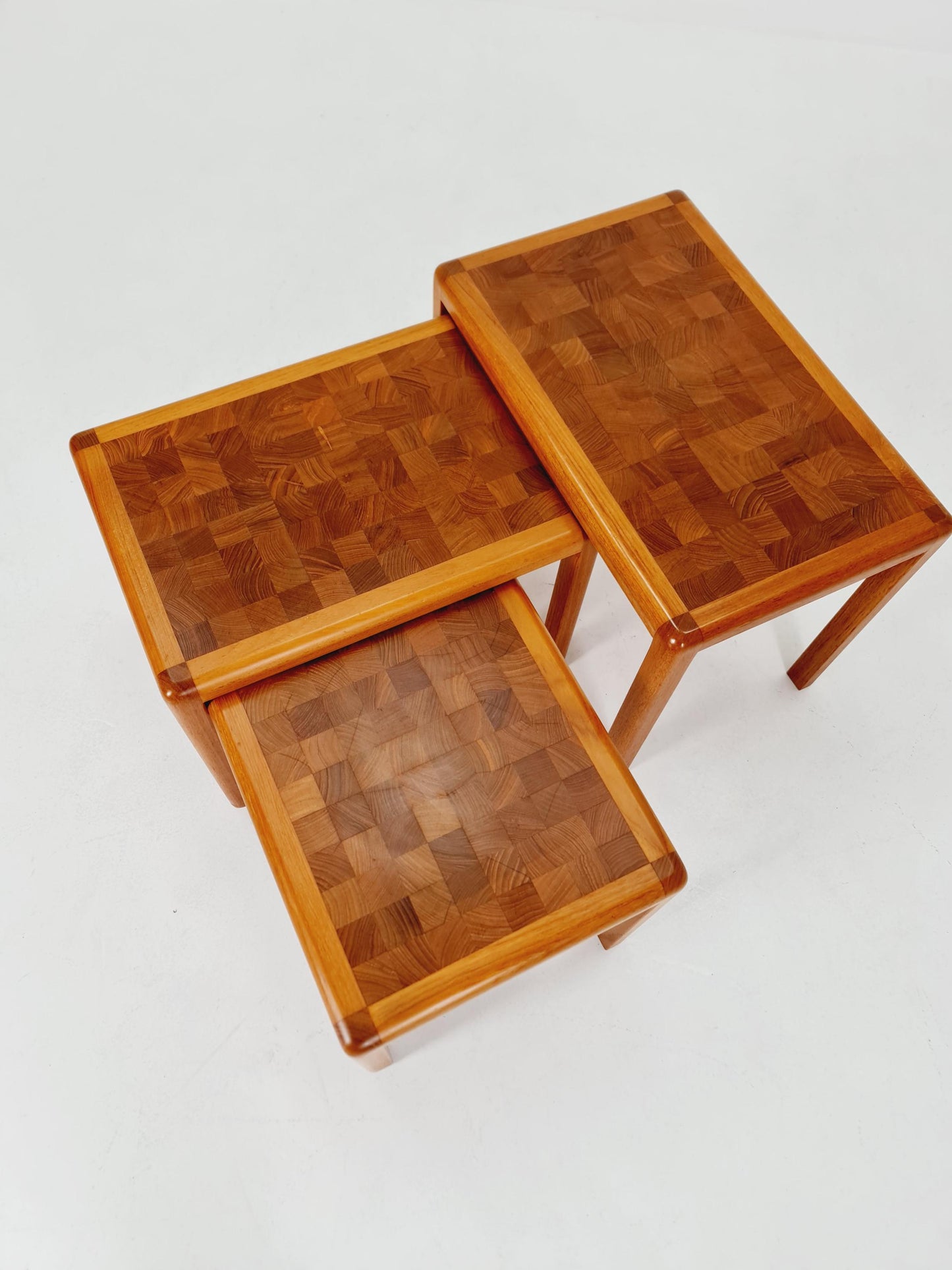 Midcentury Danish Solid teak Nesting Tables by Rold Middelboe , 1960s