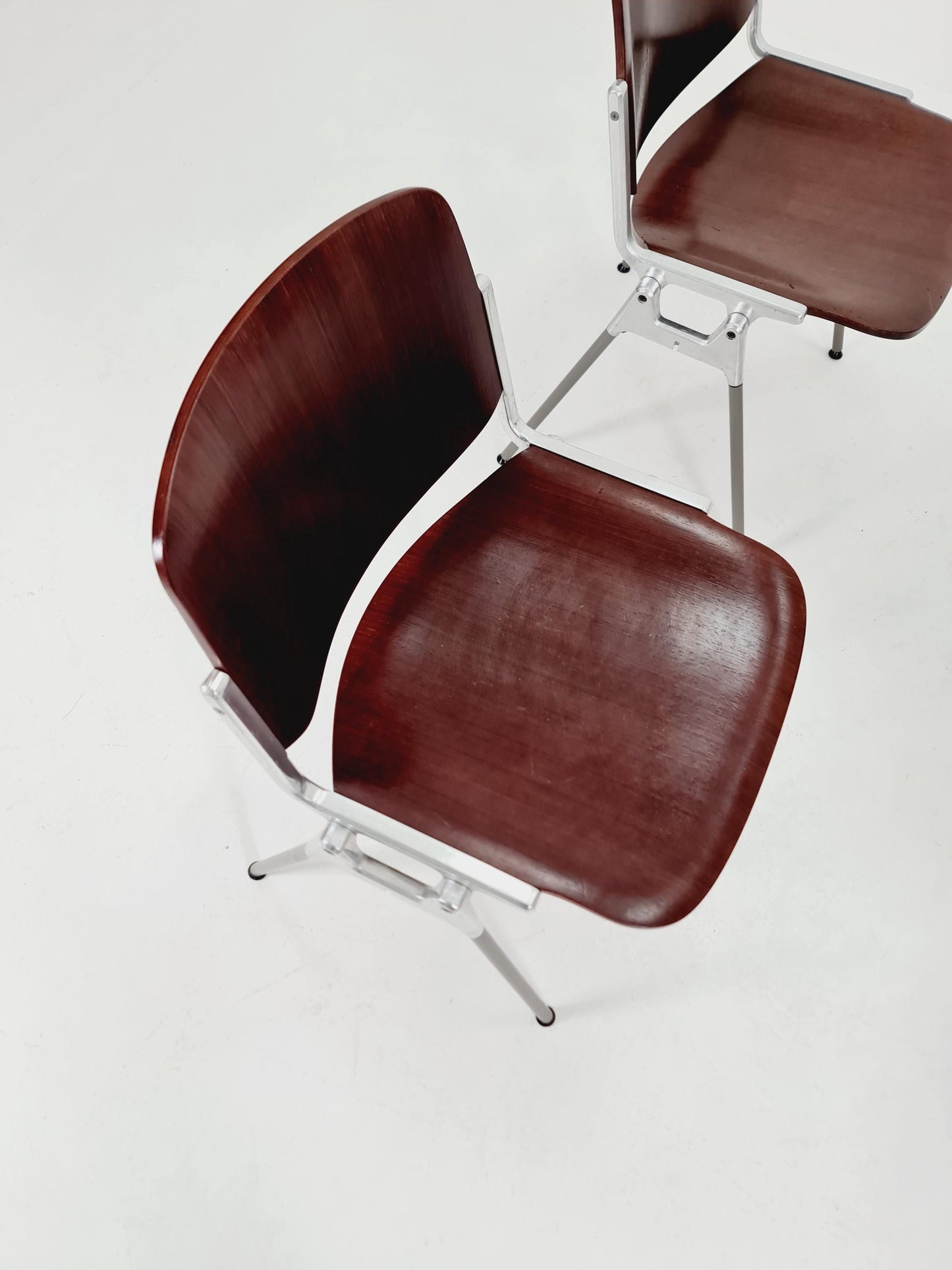 Set of 4 Italian Mid-Century Modern DSC Chairs by Giancarlo Piretti for Castelli / Anonima Castelli, 1970s
