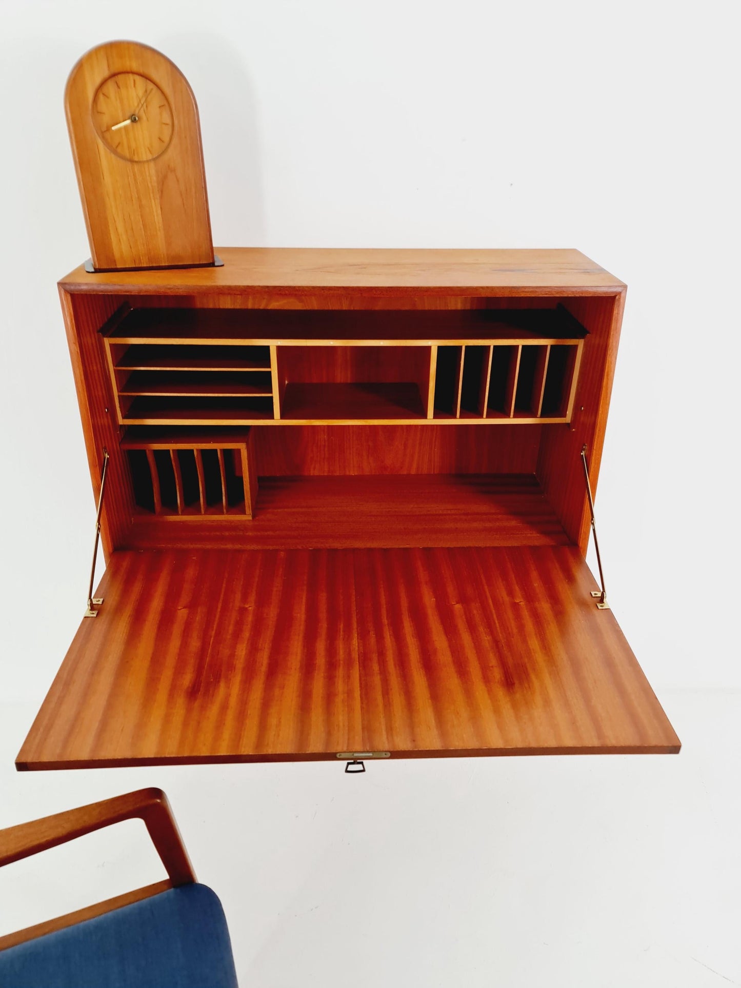 Vintage Danish teak wall hanging Secretary, desk, 1960s