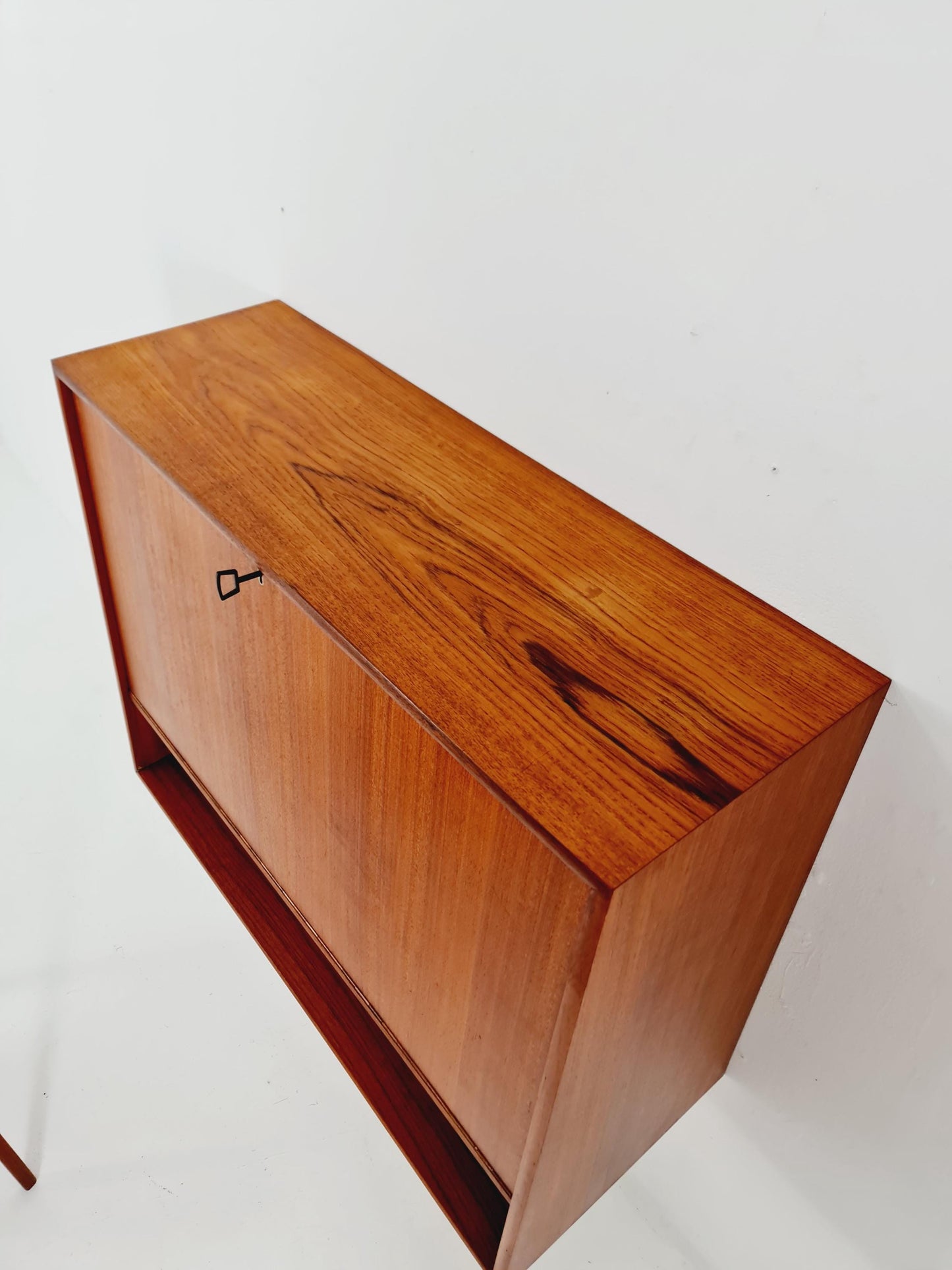 Vintage Danish teak wall hanging Secretary, desk, 1960s