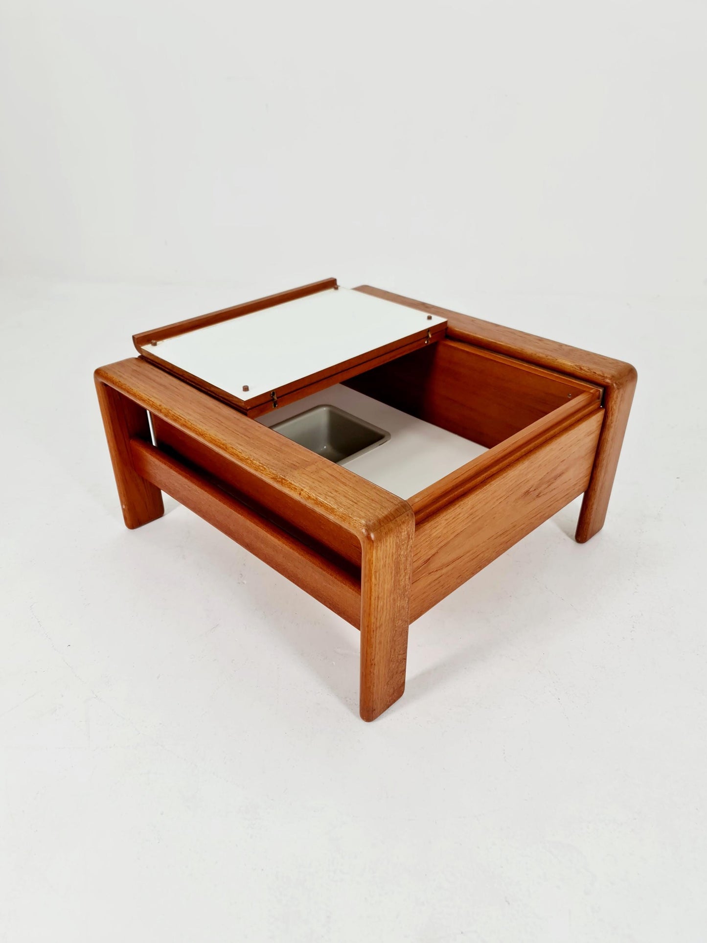 Danish Teak Coffee Table /Bar /Drinks cabinet By EMC Möbelfabrik , 1960s