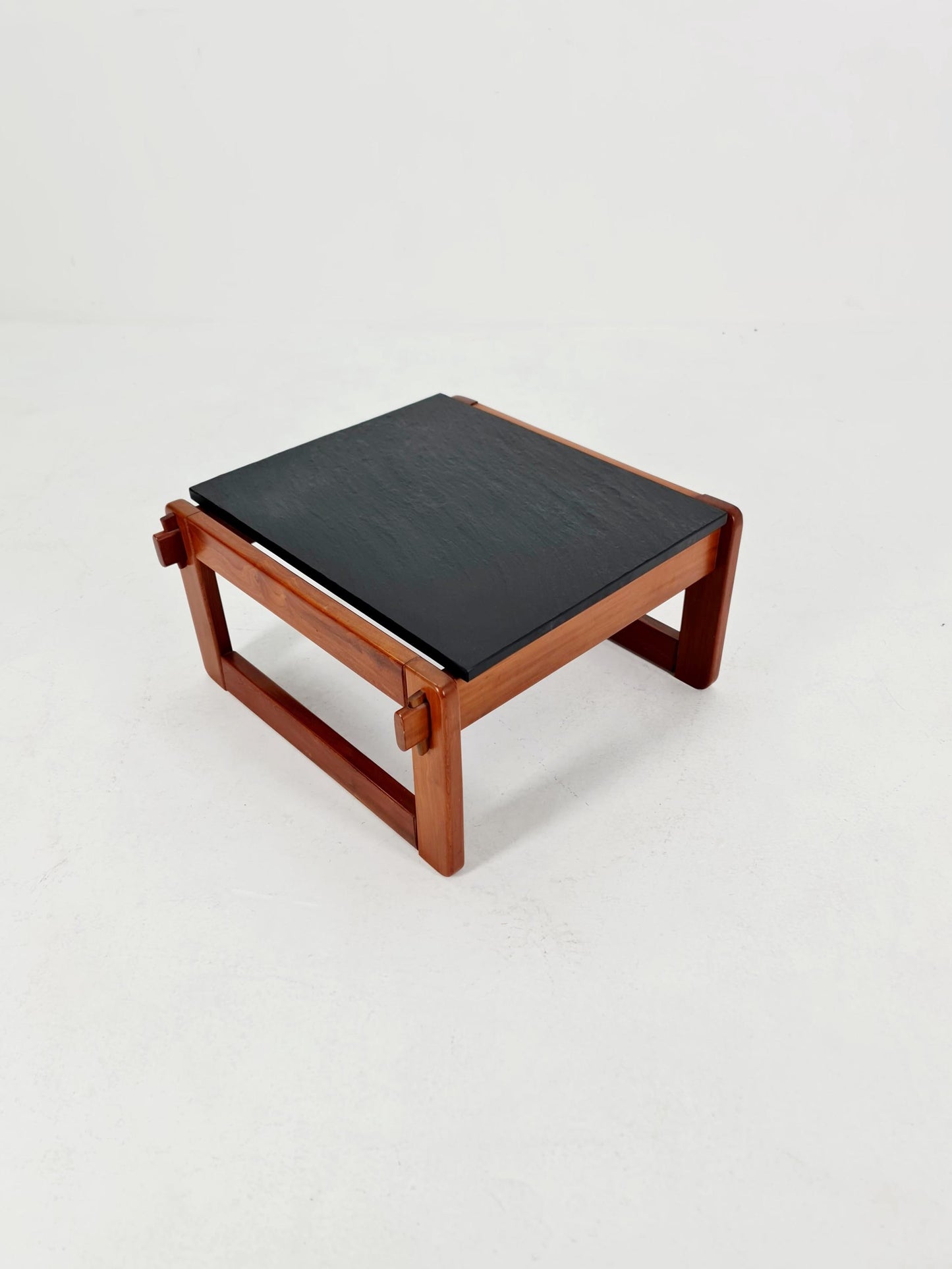 Mid century Danish Teak with black granite club Coffee table By percival Lafer Denmark, 1960s Set of 2