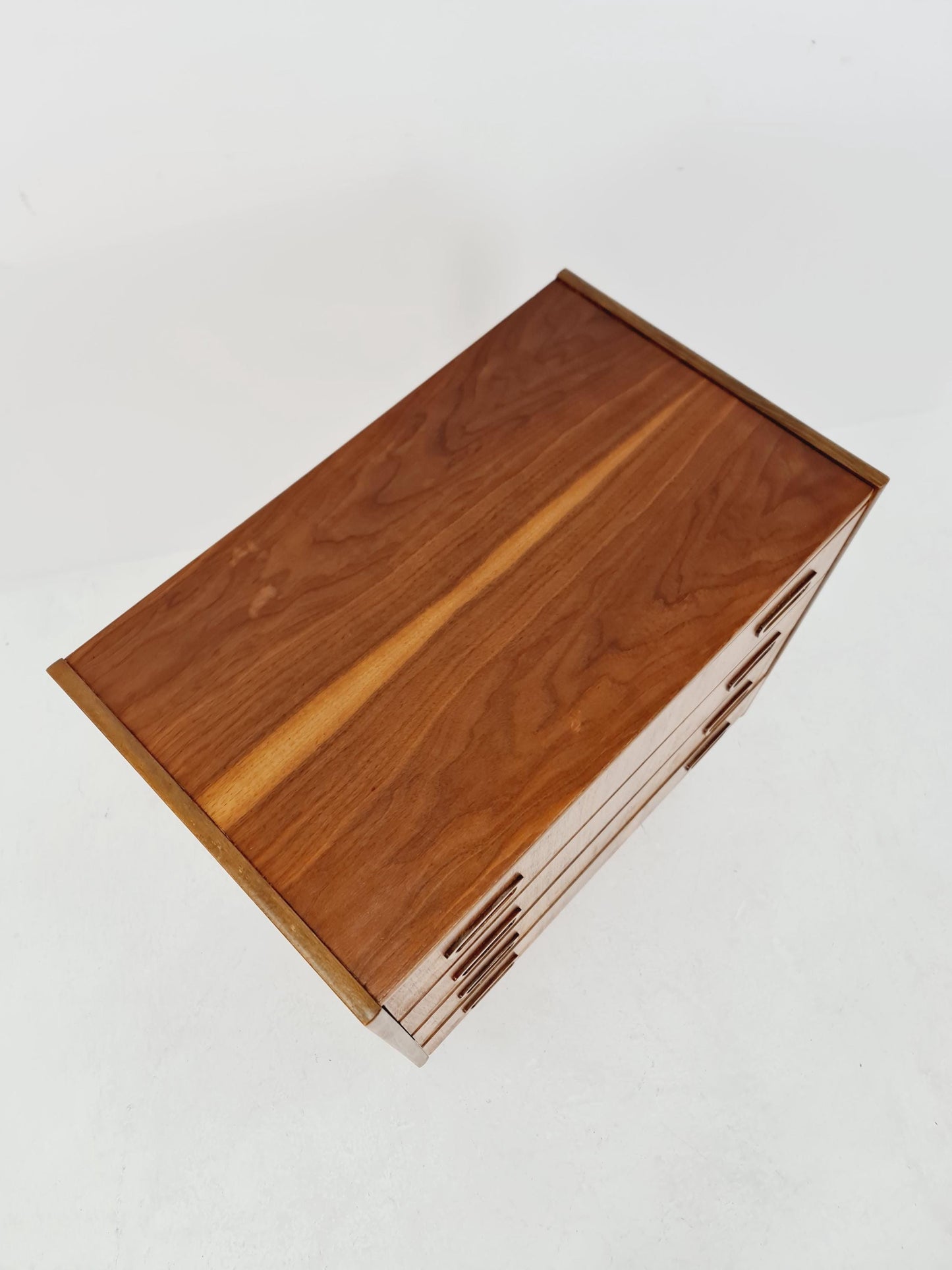 Midcentury German Walnut chest of drawers / 4 drawers cabinet, 1960s