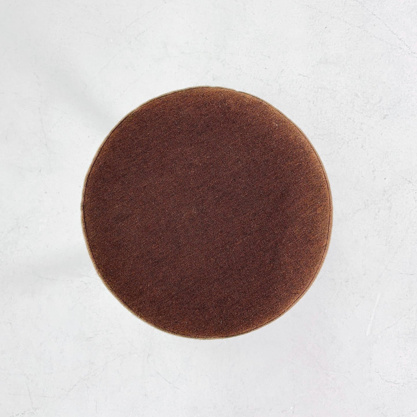 Mid century stool in Spaceage brown fabric 1970s Germany