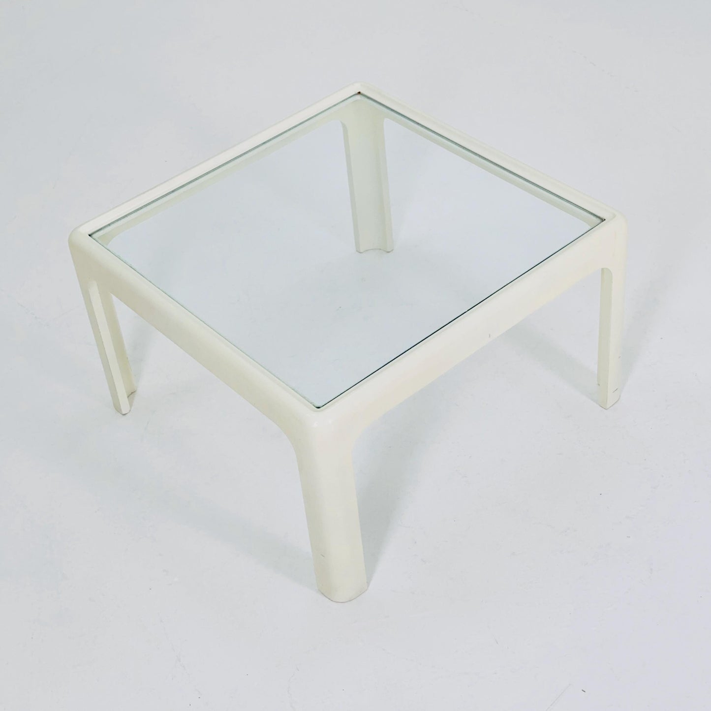 Mid century Coffee Table with Glass Top by Peter Ghyczy for Horn Collection, 1960s