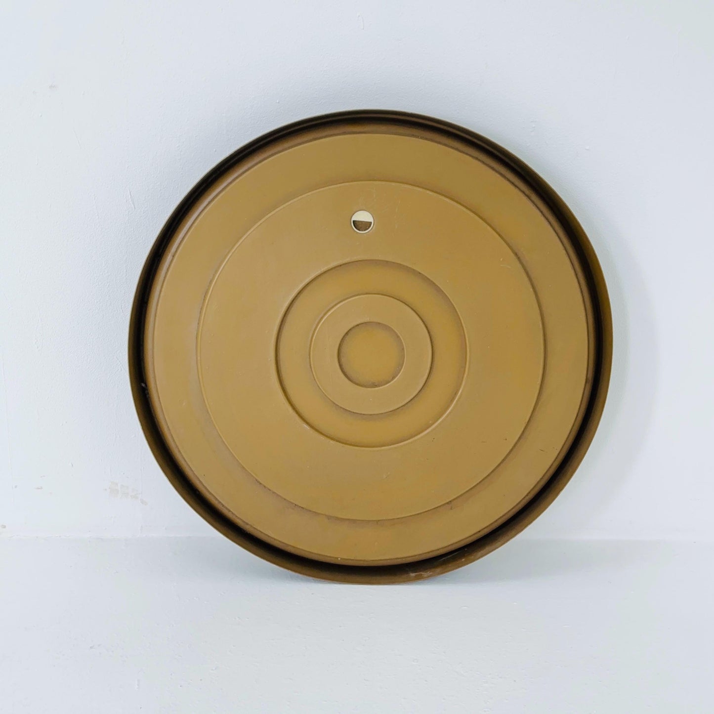 Space Age \Mid-Century Large black Round Wall mirror, 1970s Germany