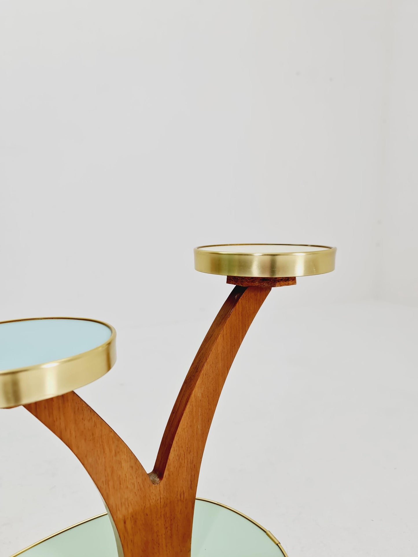 German Plant Stand, colorful Vintage Mid-Century Minimalist Indoor flower table, 1960s