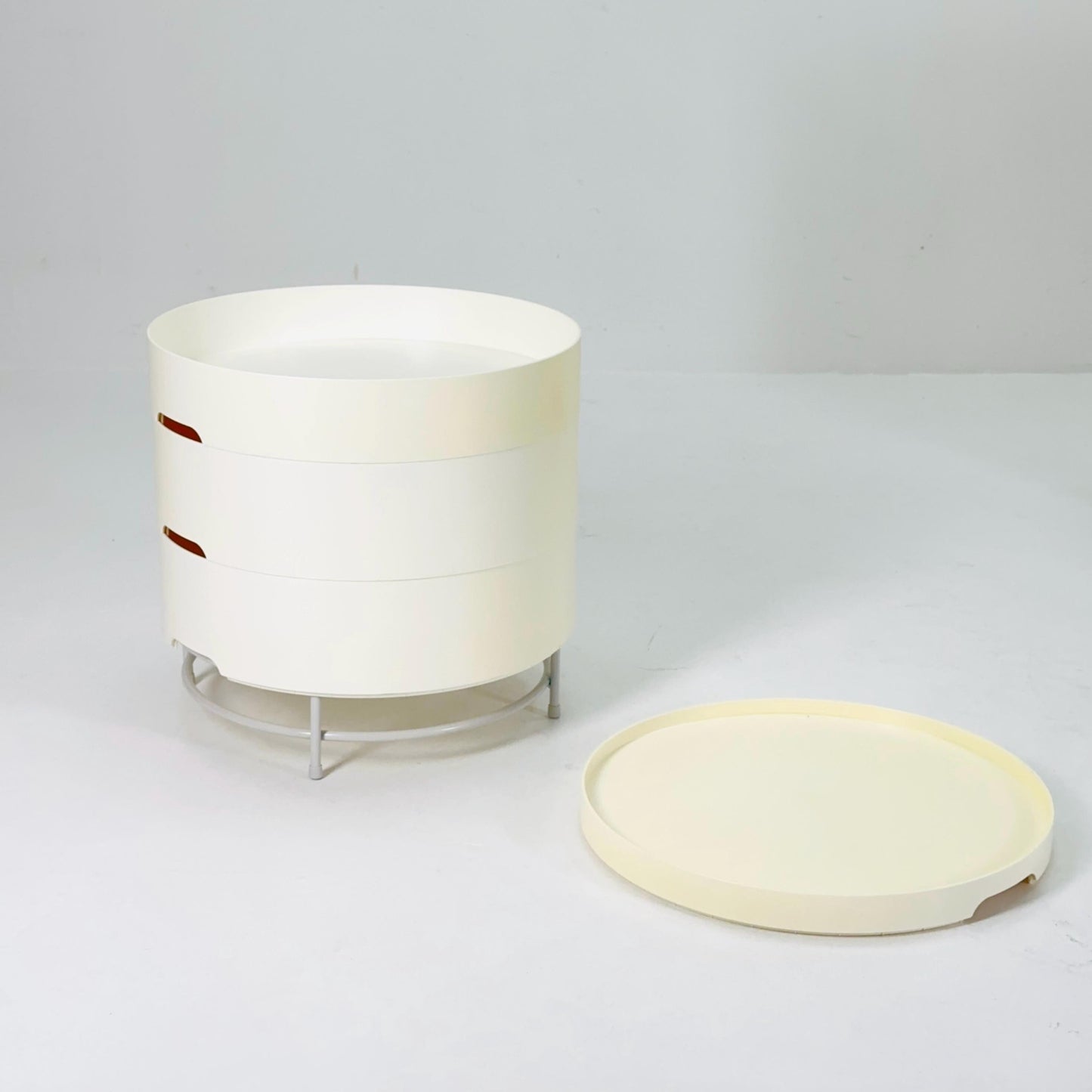 IKEA Modern storage white side tables PS modell by T. Richards, C. Brill en A. Williams Ikea Sweden