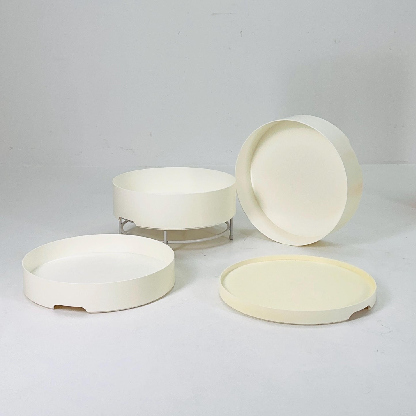 IKEA Modern storage white side tables PS modell by T. Richards, C. Brill en A. Williams Ikea Sweden