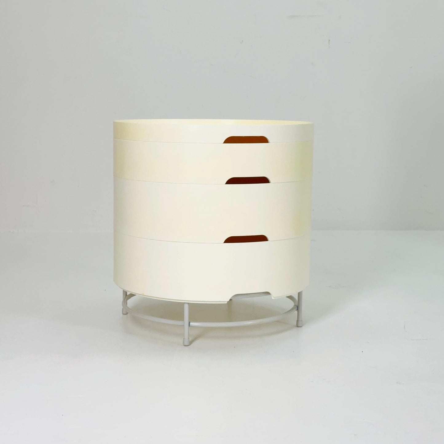 IKEA Modern storage white side tables PS modell by T. Richards, C. Brill en A. Williams Ikea Sweden