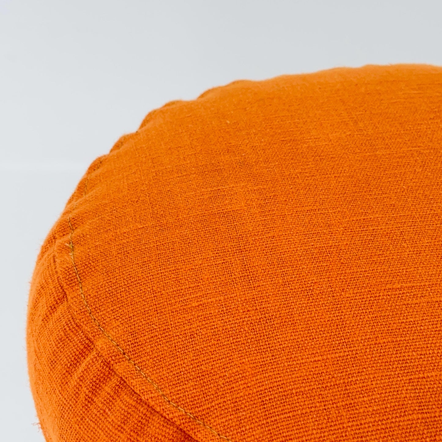 Sopac age German vintage white plastic tulip stool with orange seat, 1970s