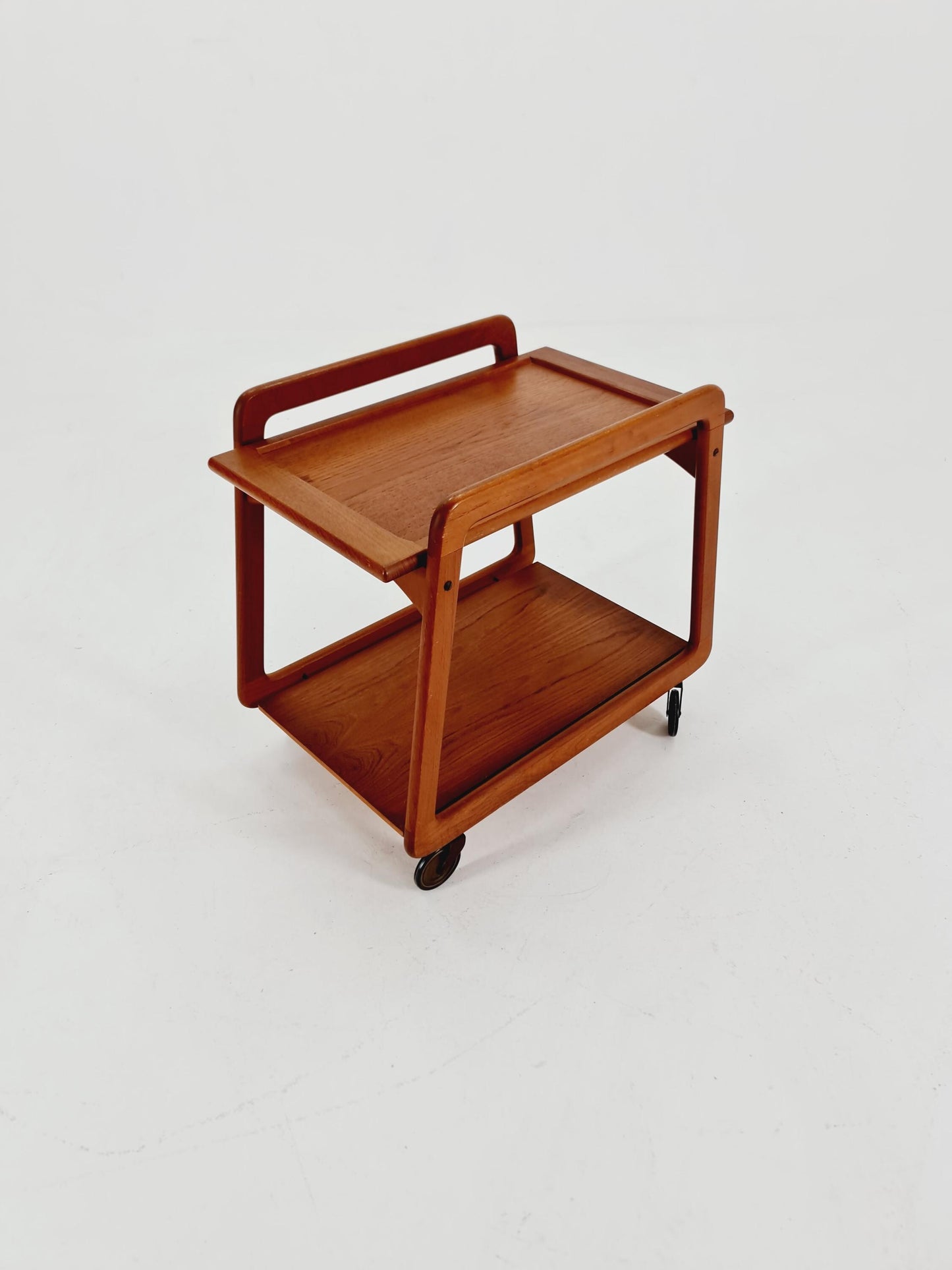 Vintage mid century danish trolley in solid teak/ bar cart By SIKA Mobler , 1960s