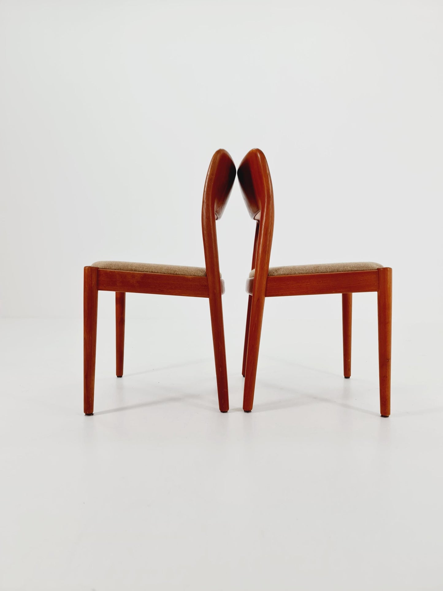 1 of 2 Vintage Danish solid teak dining chair by Niels Koefoed for Koefoed Hornslet , , 1960s,