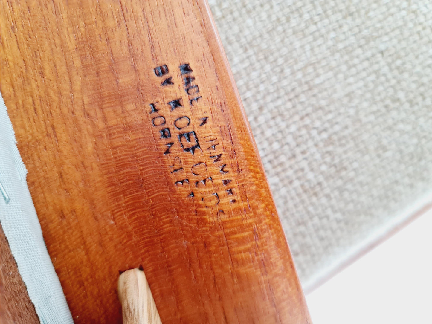 1 of 2 Vintage Danish solid teak dining chair by Niels Koefoed for Koefoed Hornslet , , 1960s,