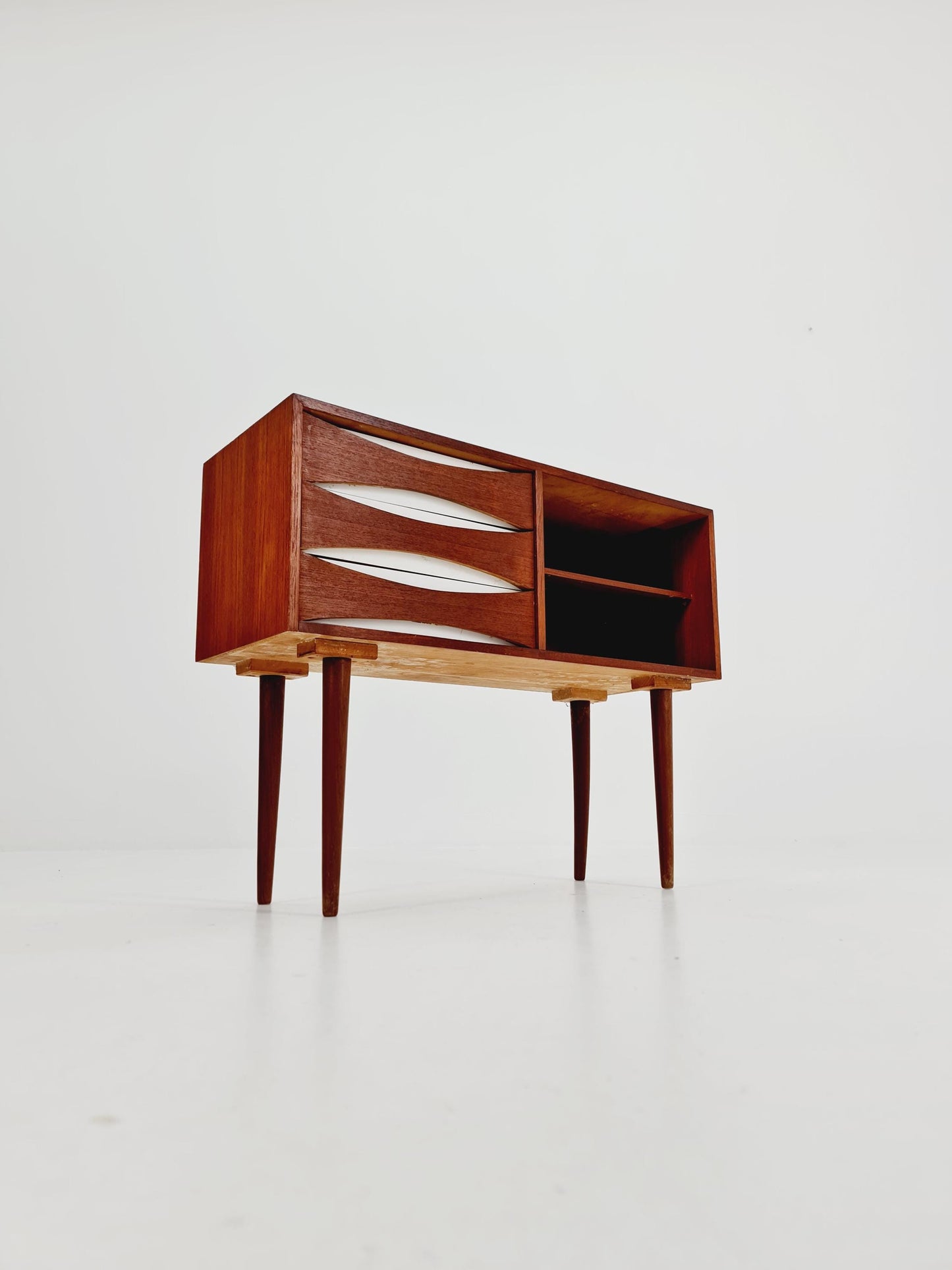 Rare Vintage Danish teak cabinet sideboard , 1960s
