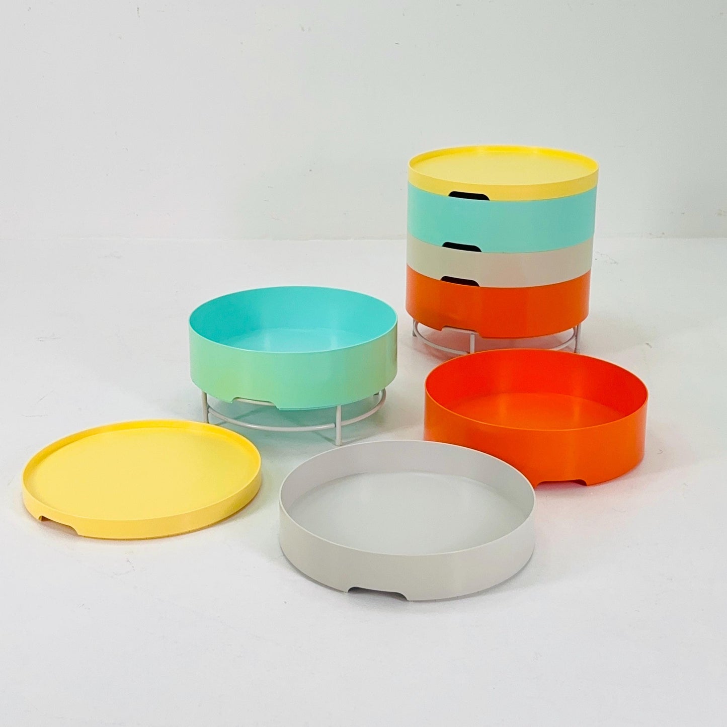 Set of 2 IKEA Modern storage side table PS modell by T. Richards, C. Brill en A. Williams Ikea Sweden