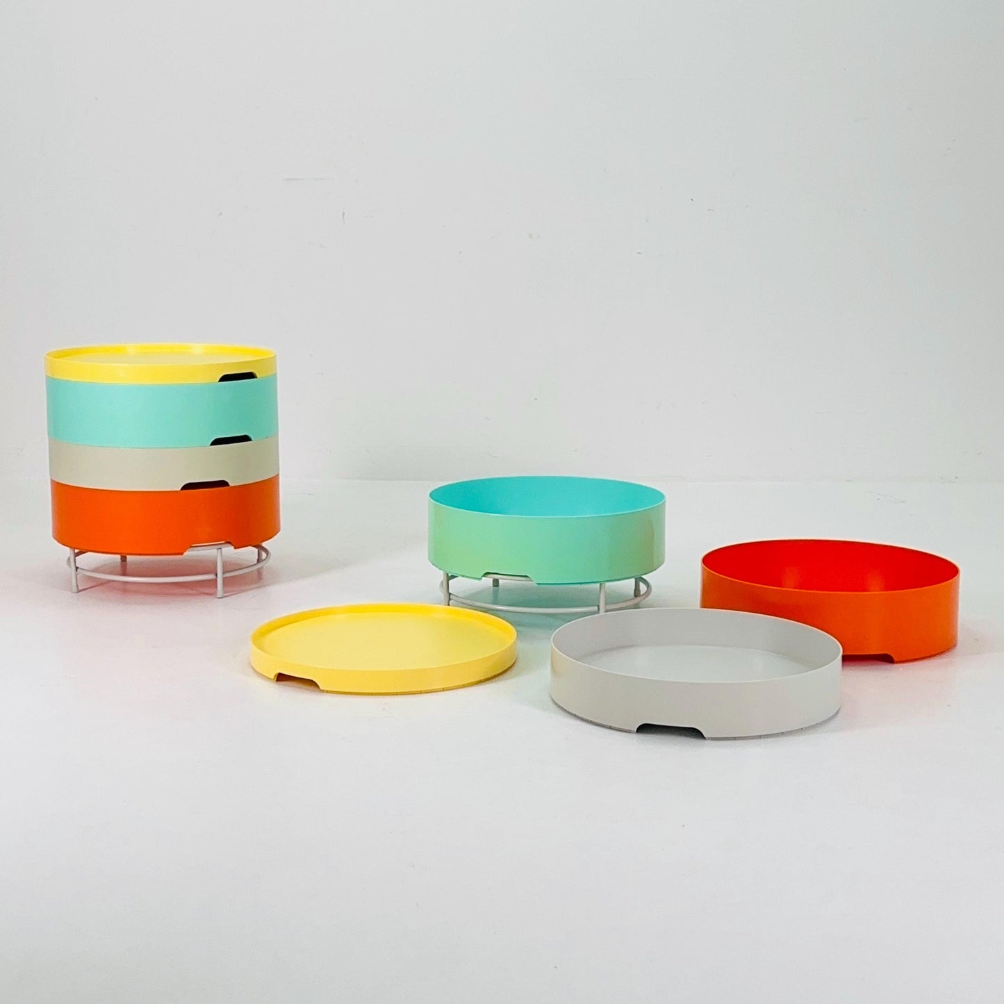 Set of 2 IKEA Modern storage side table PS modell by T. Richards, C. Brill en A. Williams Ikea Sweden