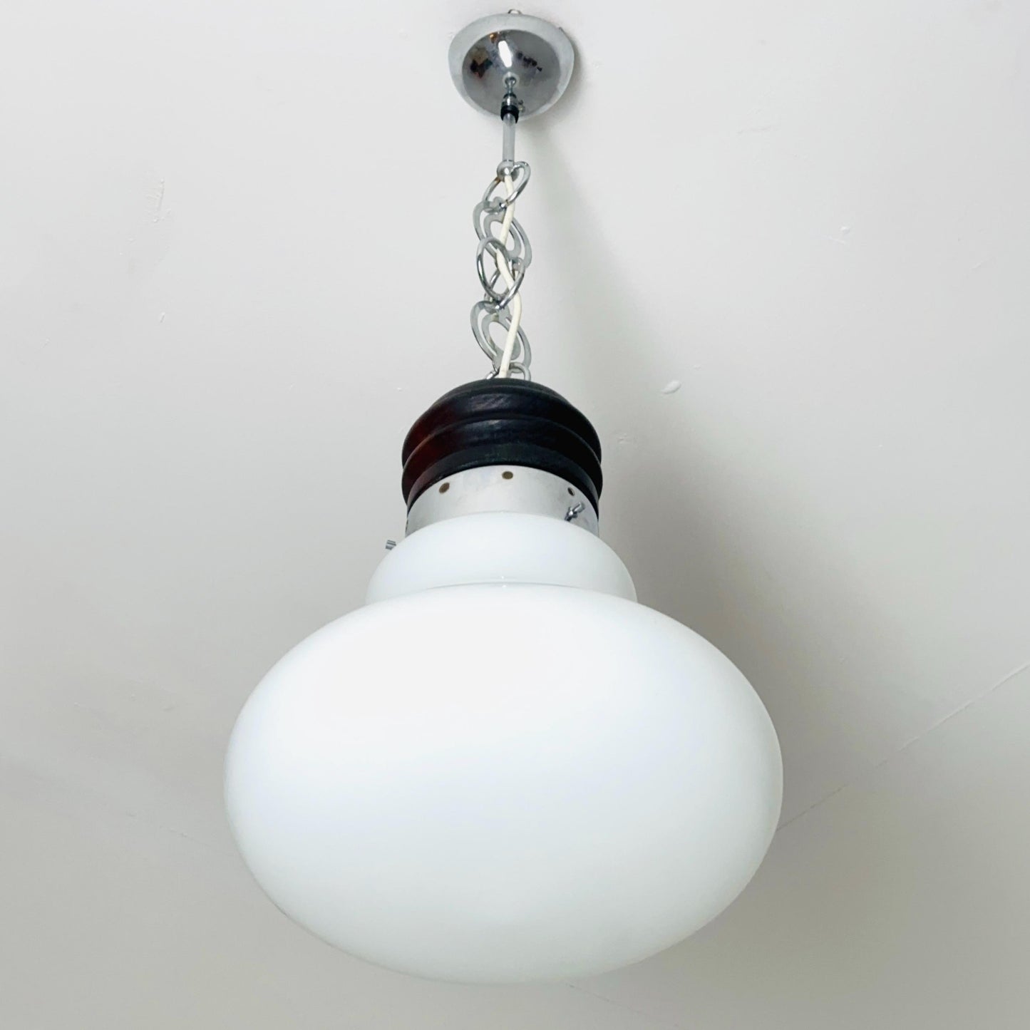 Mid century pop art Arianna Bulb Cwiling Lamp attributed to Piero Brombin for Artemide, 1960s Italy