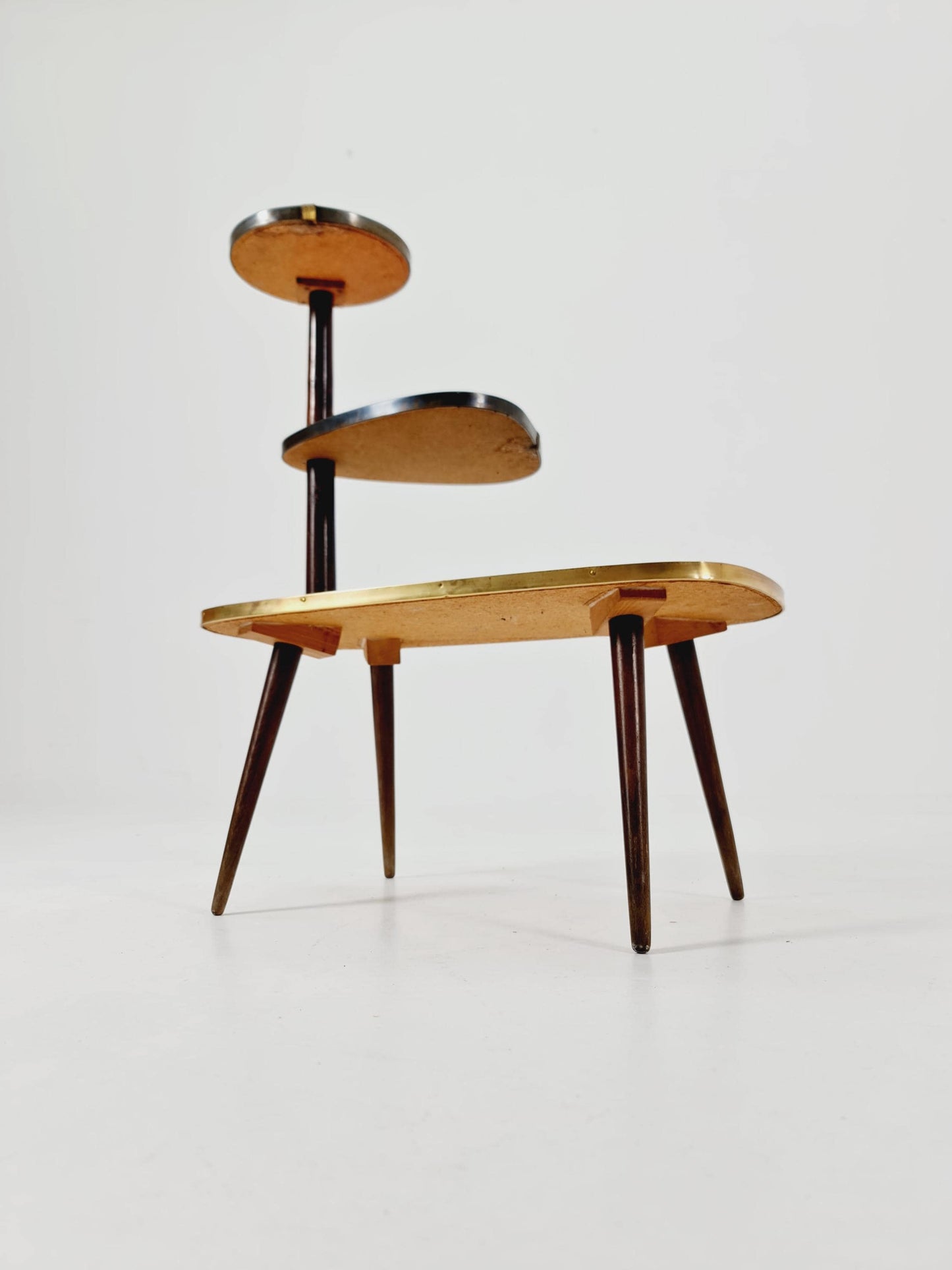 German Plant Stand, colorful Vintage Mid-Century Minimalist Indoor flower table, 1960s