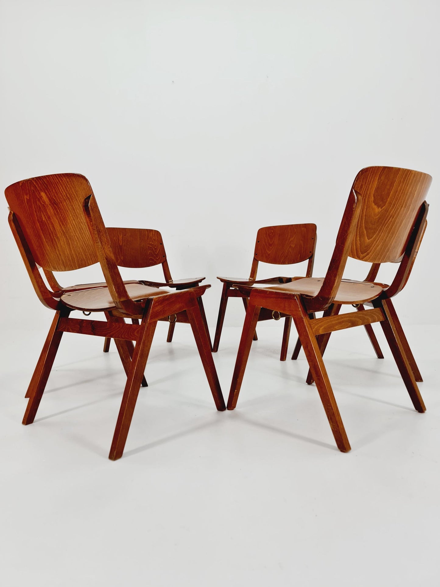 1 of 6 Mid century Bauhaus Dining Chairs By Thonet , Germany , 1960s