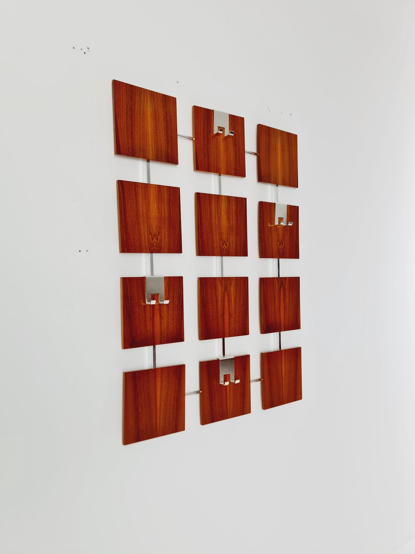 Germany Mid Century teak hallway wall wardrobe, 1960s