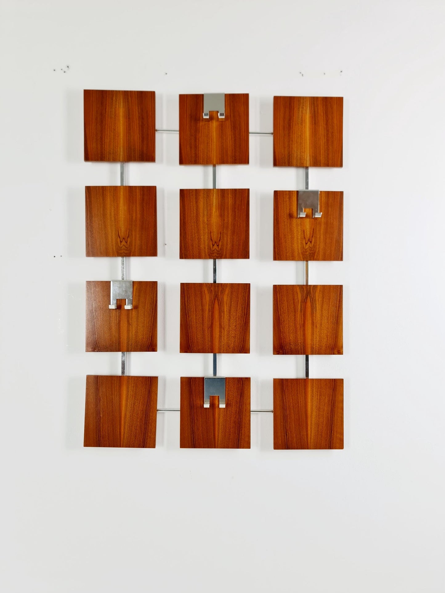 Germany Mid Century teak hallway wall wardrobe, 1960s