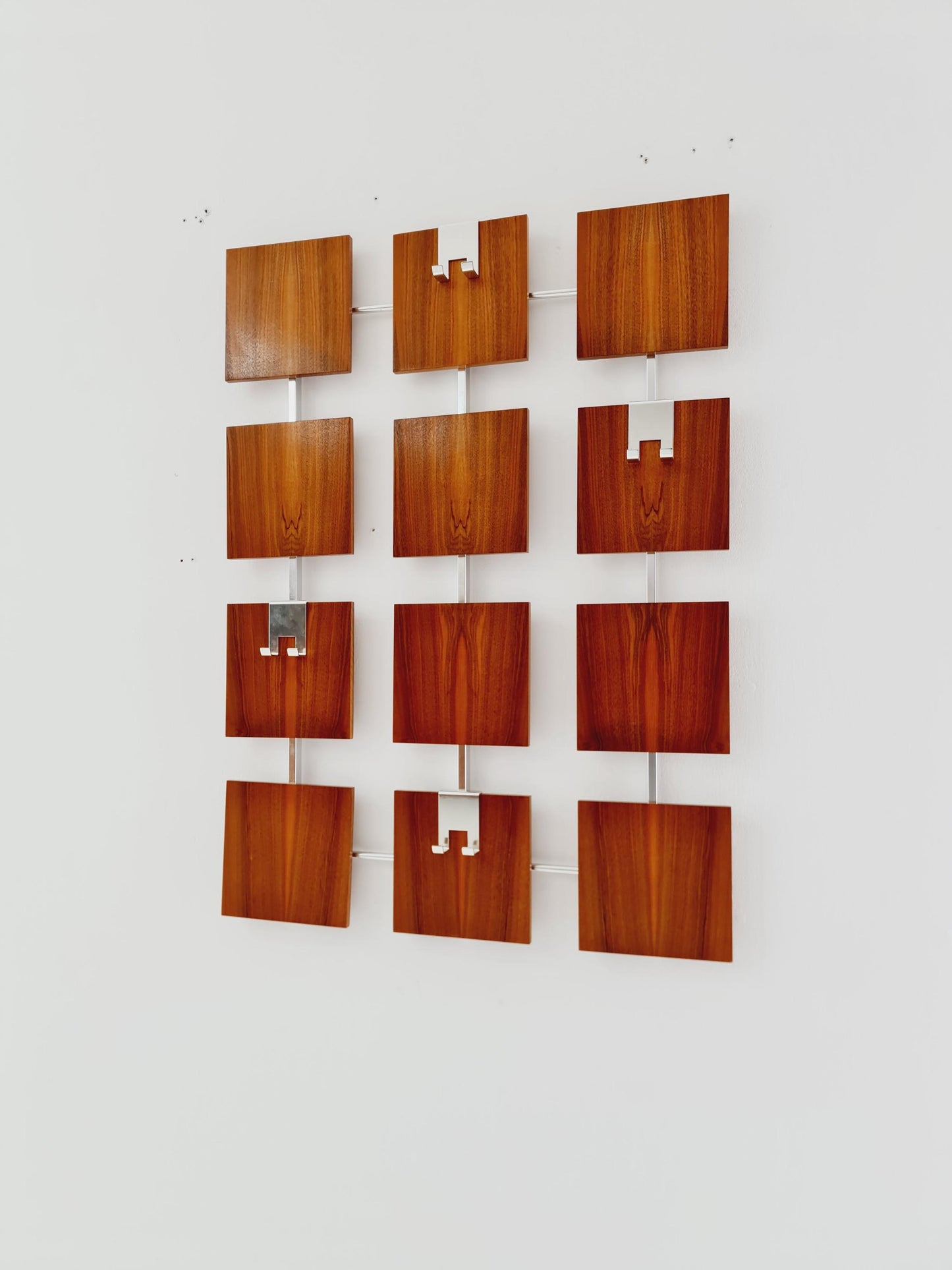 Germany Mid Century teak hallway wall wardrobe, 1960s