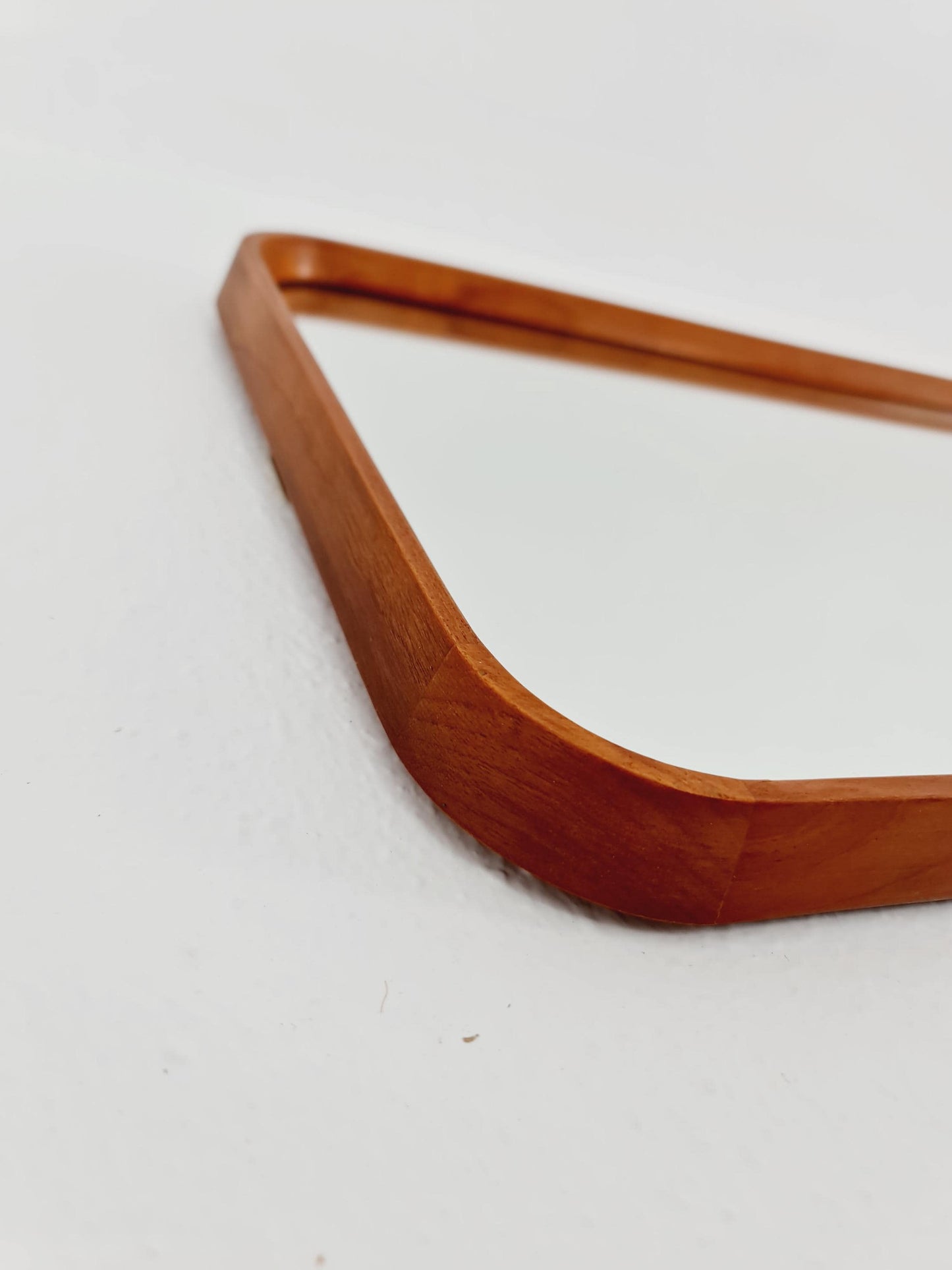 Teak Danish mid-century Modern wall-mounted mirror, 1960s