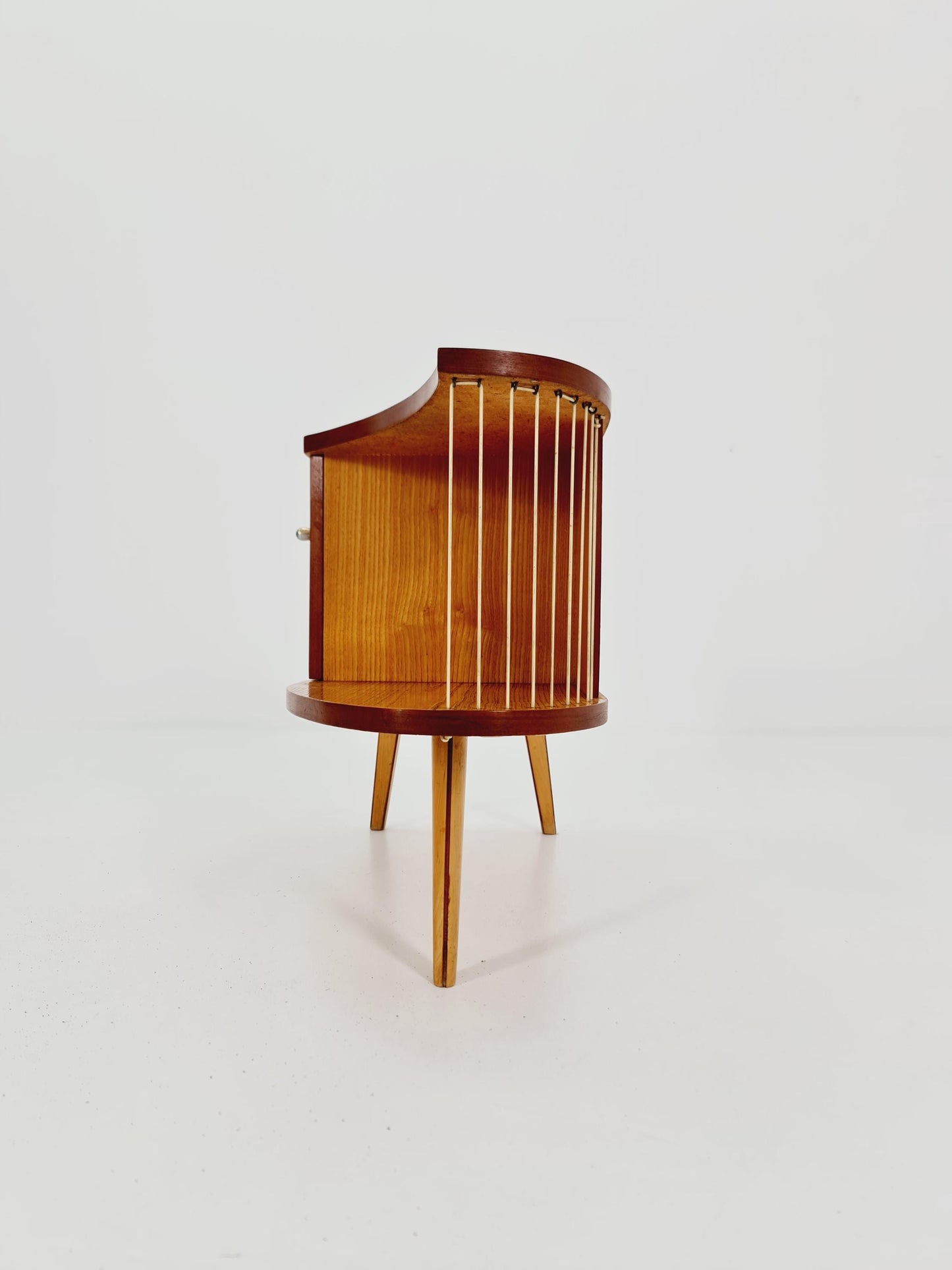 super Rare German mid-century Ash small sideboard /side table, 1950s