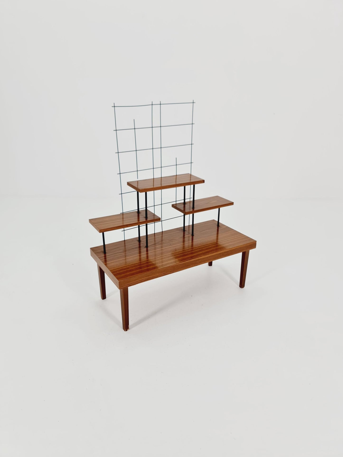 Big 1950s German Plant Stand, Vintage Mid-Century Minimalist Indoor Plant Stand Side Table Retro flower table