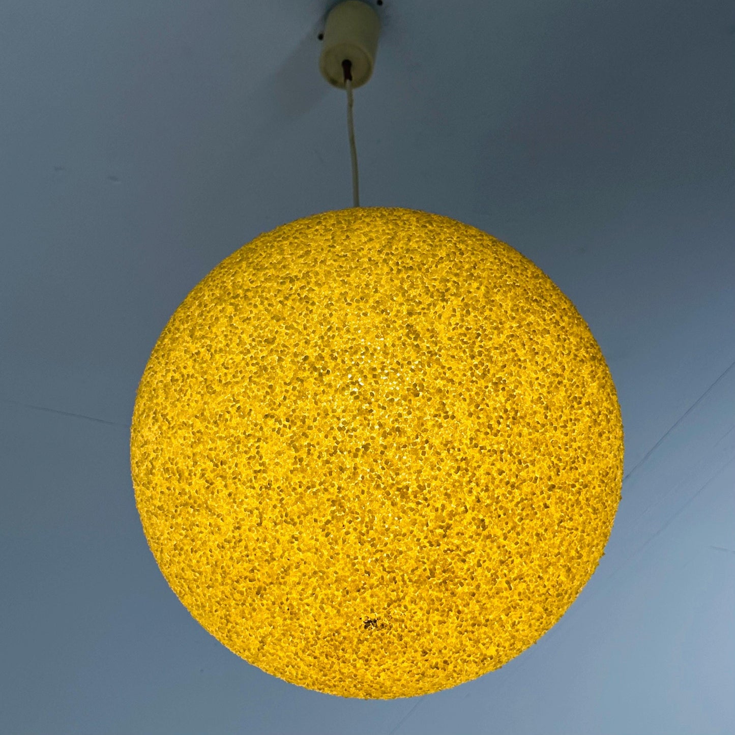 Mid-Century large Sugarball Pendant Lamp by John & Sylvia Reid for Rotaflex, 1960s Belgium